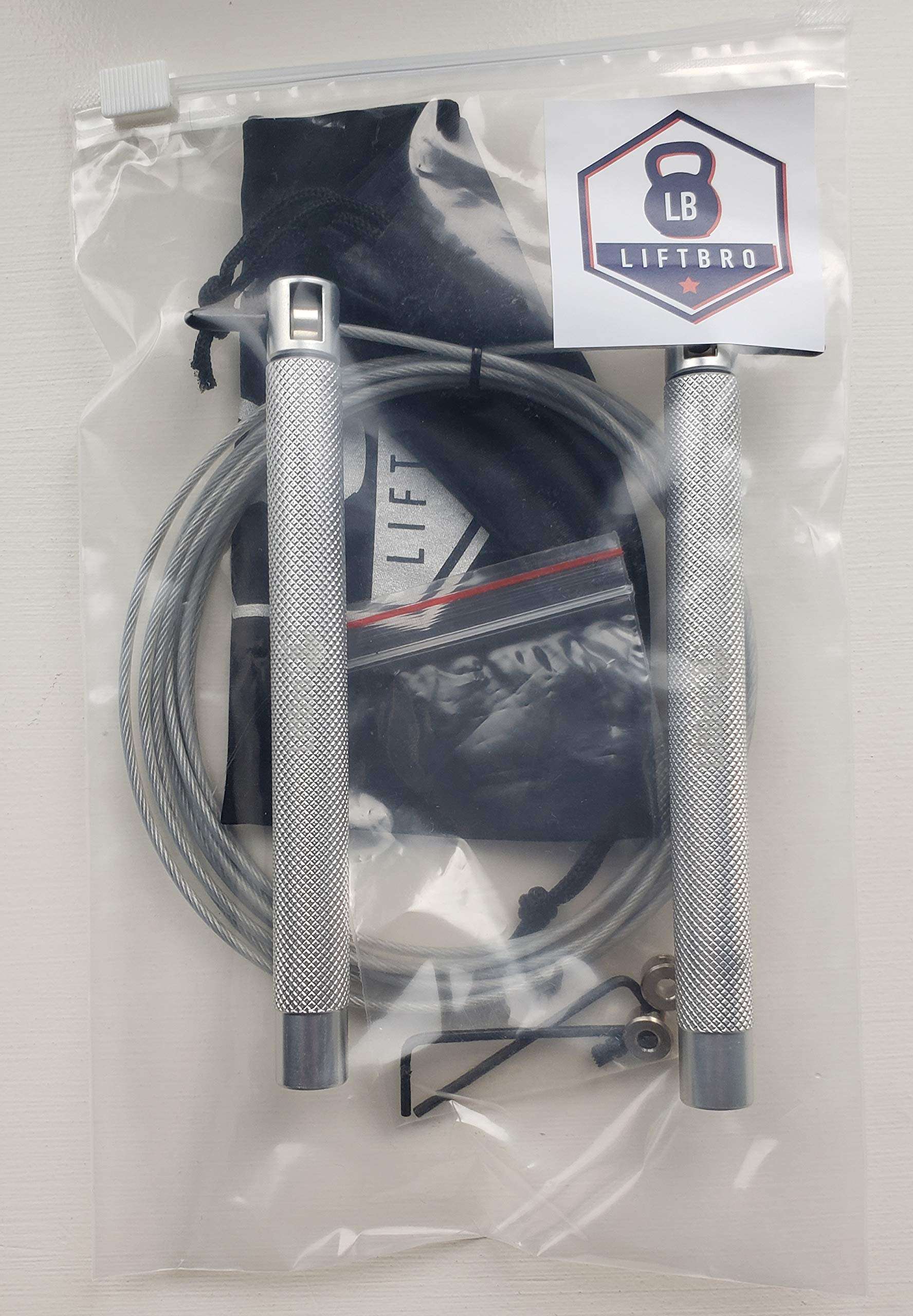 LiftBro Beast Release Jump Rope v.2.0 - Adjustable Speed Rope for High Intensity Training, Cardio and Fitness (Silver) 5