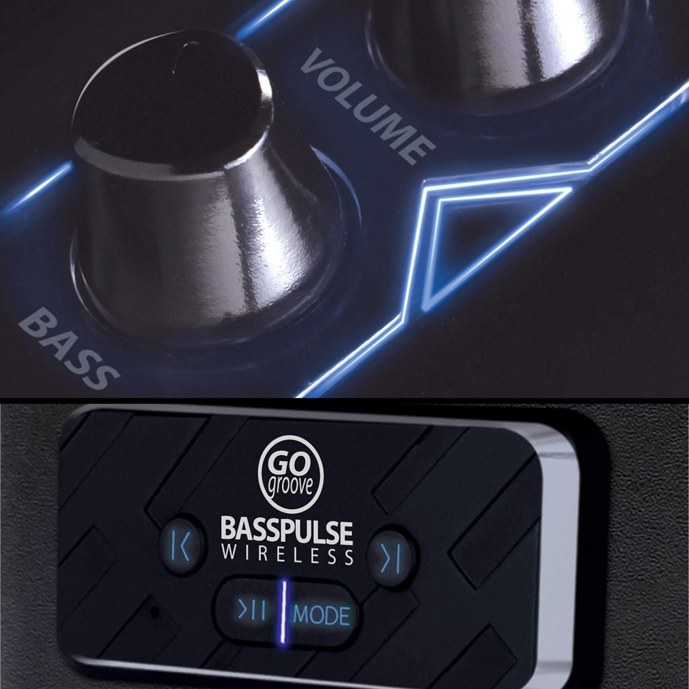 GOgroove BassPULSE Bluetooth 2.1 Computer Speakers with Subwoofer, Blue Glow LED Lights and Wireless Connection - Compatible with Your Gaming Desktop PC, Laptop and Other Bluetooth Devices 3