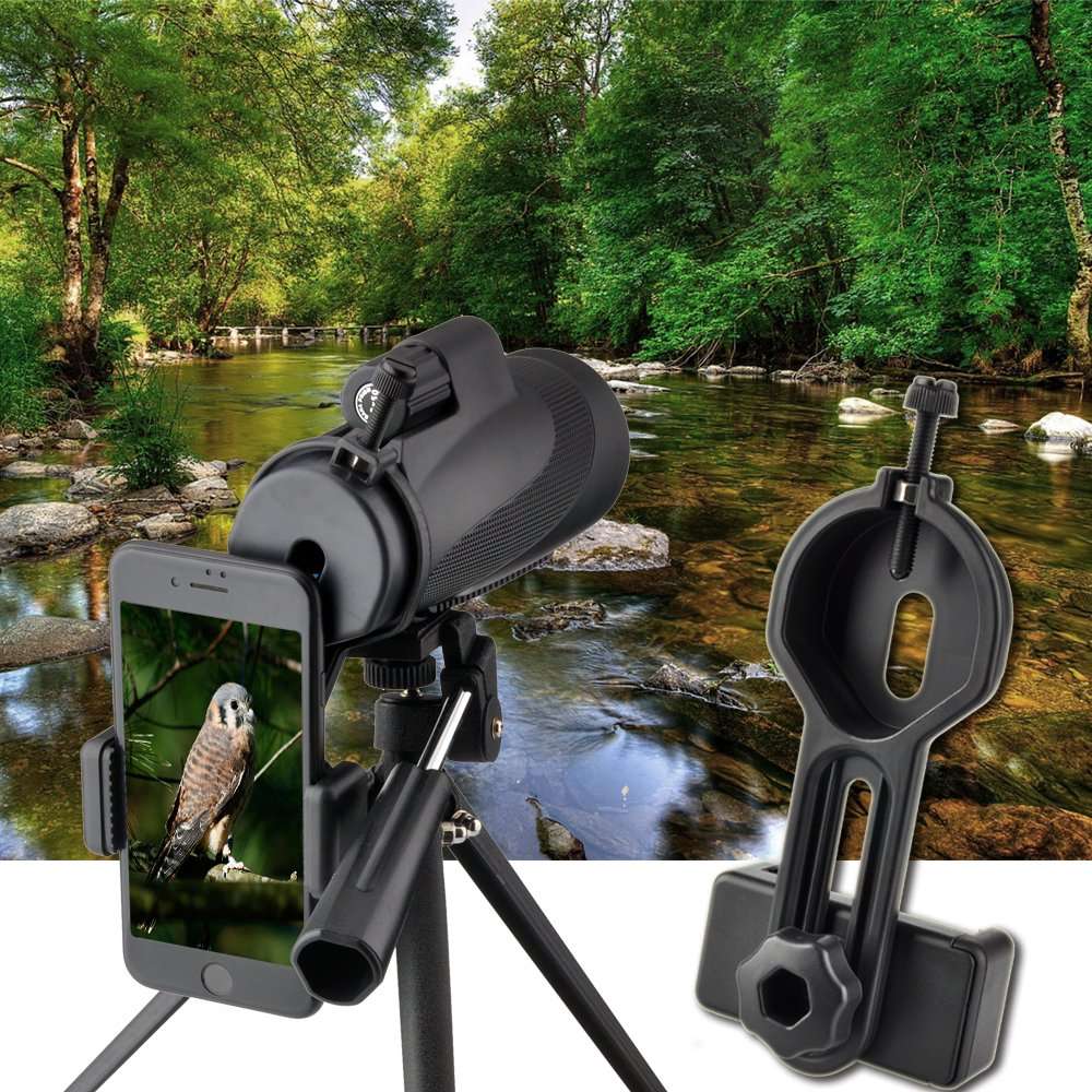 Universal Phone Adapter Mount-Support Eyepiece Diameter 25 to 46mm- Compatible with Binocular Monocular Telescope and Spotting Scope for Phone Sony Samsung Etc 4