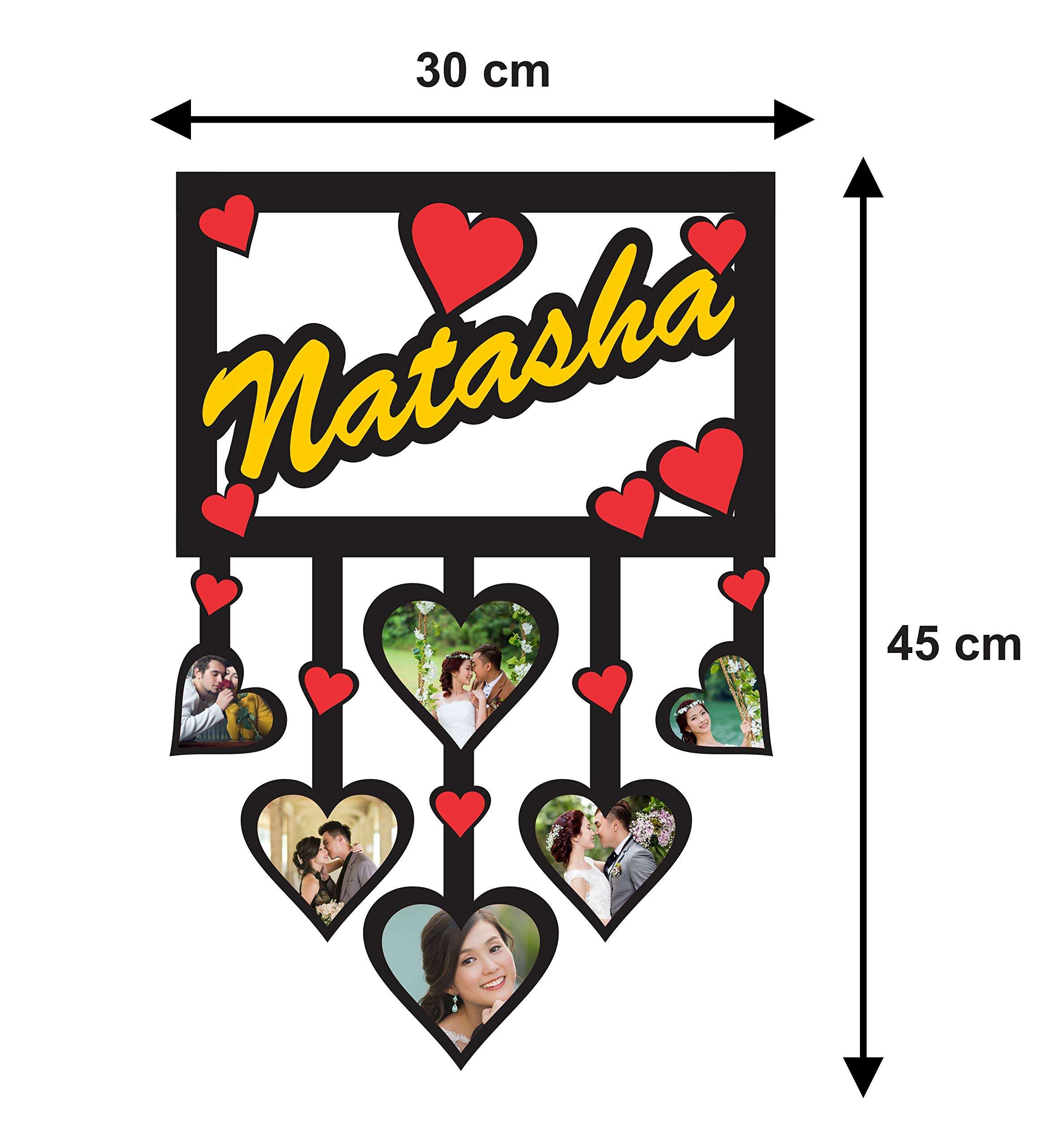 Chitransh Personalized Photo Frame with Your Name and Photos (IM-10) 6