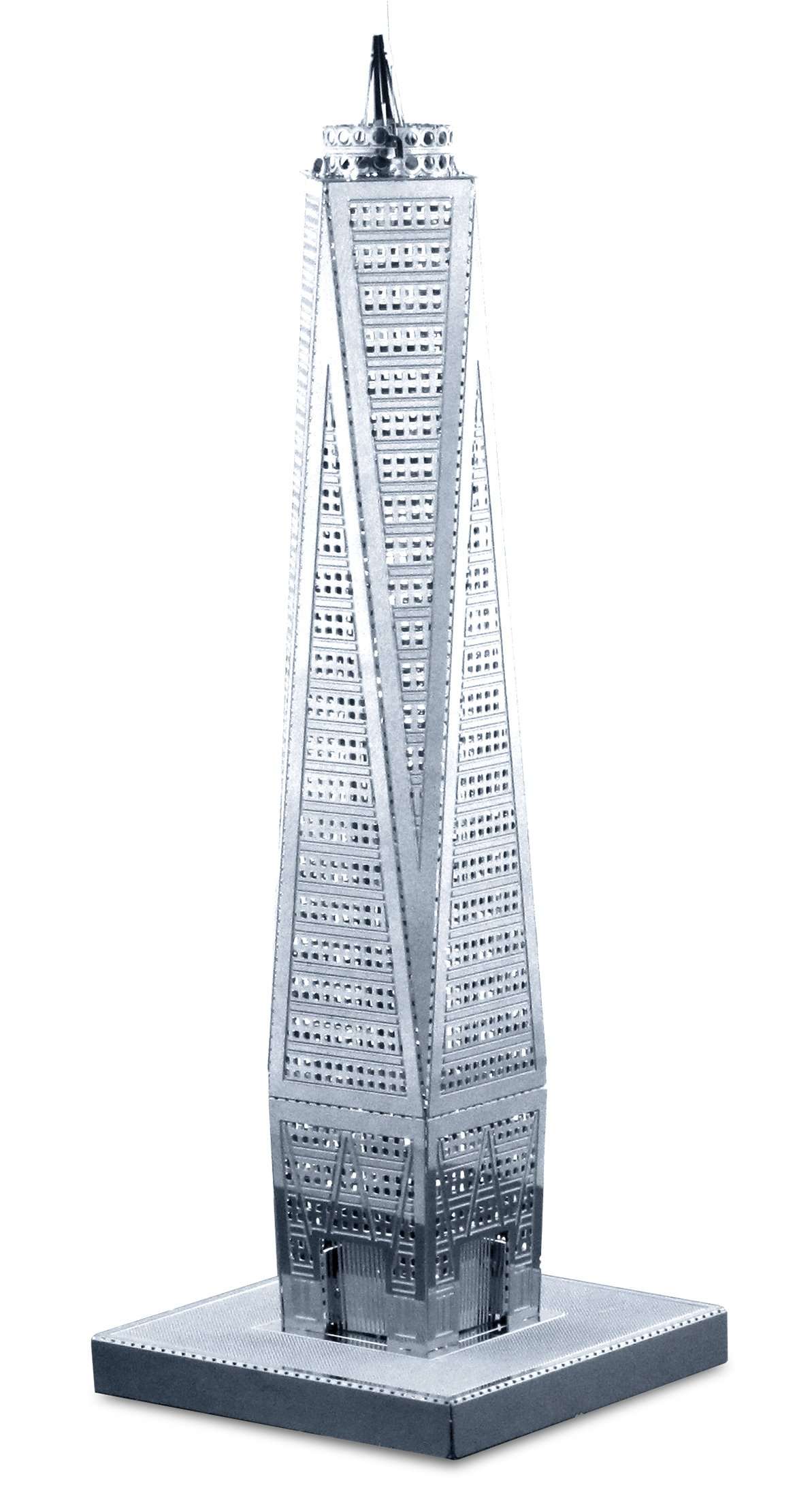 Set of 4 Metal Earth 3D Laser Cut Building Models: 30 Rockefeller Plaza, Empire State Building, Chrysler Building, & One World Trade Center 5