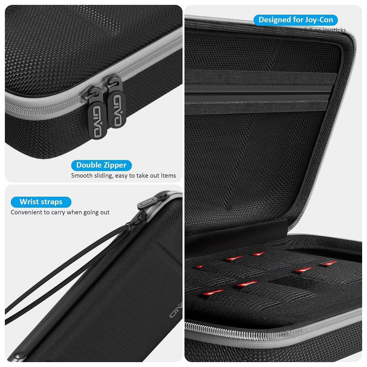 OIVO Switch OLED Case for Switch OLED New Model, Large Capacity Switch Carrying Case Portable Travel Hard Case with Game Card Storage Slots Compatible with Nintendo Switch/OLED Model 4