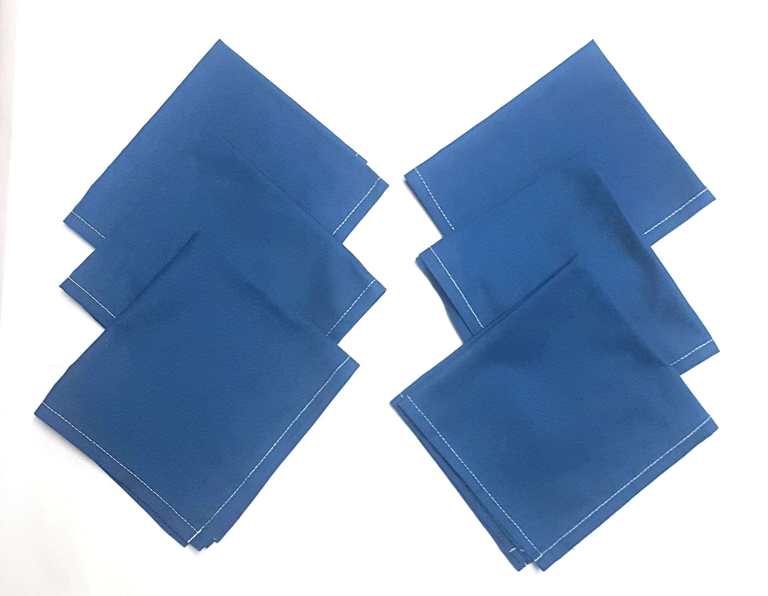 AMIRTHAMIL Assorted Kitchen Napkins Set of 6 FACE Towels Lunch Towels Multipurpose Towels 35CM X30CM 1