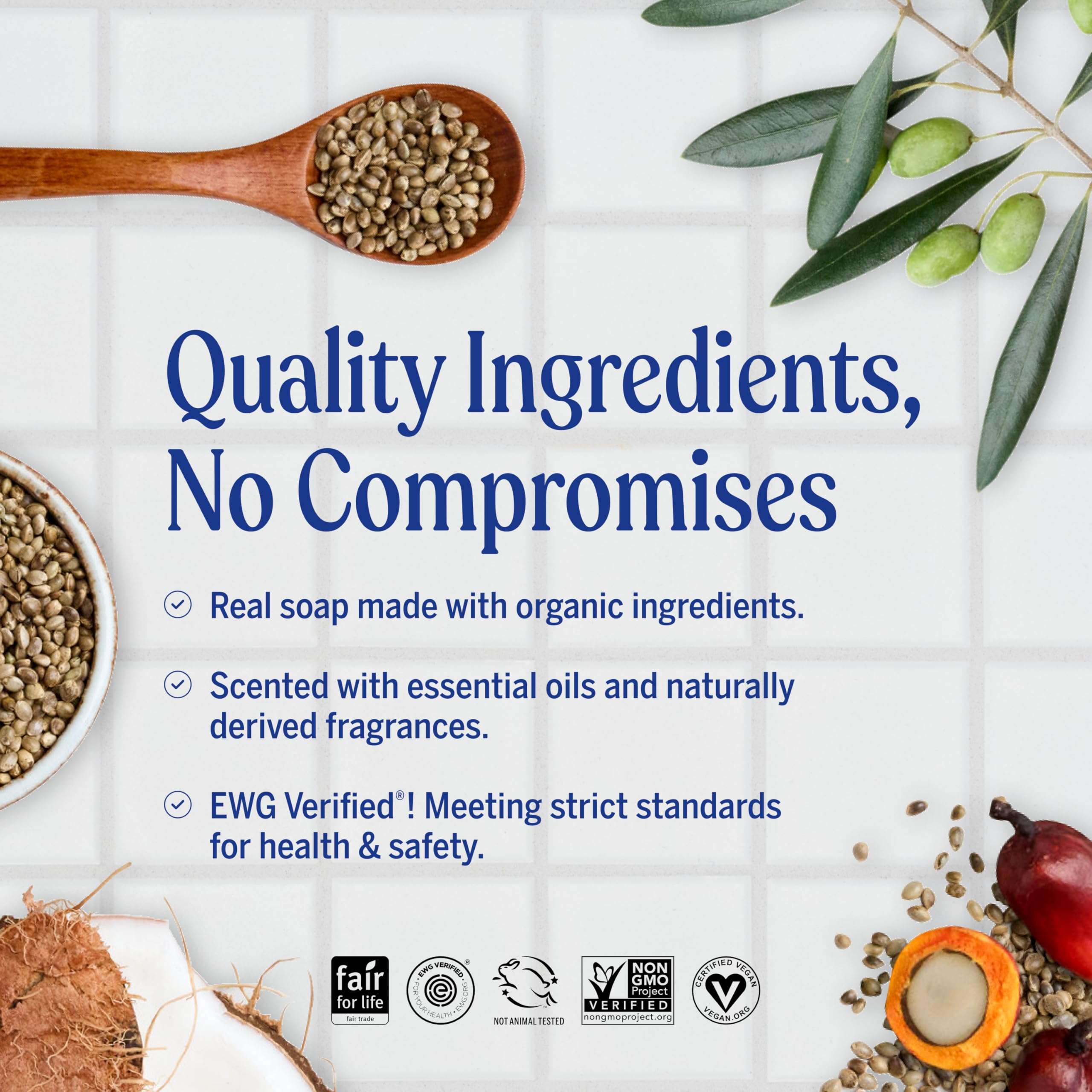 Dr. Bronner's Pure-Castile Magic Liquid Soap (Baby Unscented, 8 Ounce)- Made with Regenerative Organic Certified Oils, For Face, Body Wash, Baby Soap, Sensitive Skin, No Added Fragrance, Vegan 3