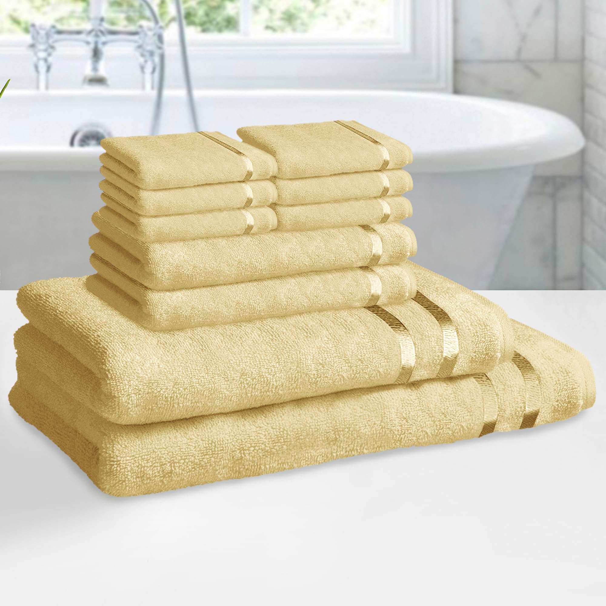 Story@Home 10 Piece Combo 450 GSM Cotton Ultra Soft, Super Absorbent, Antibacterial Treatment, Towel Set - Pink 5