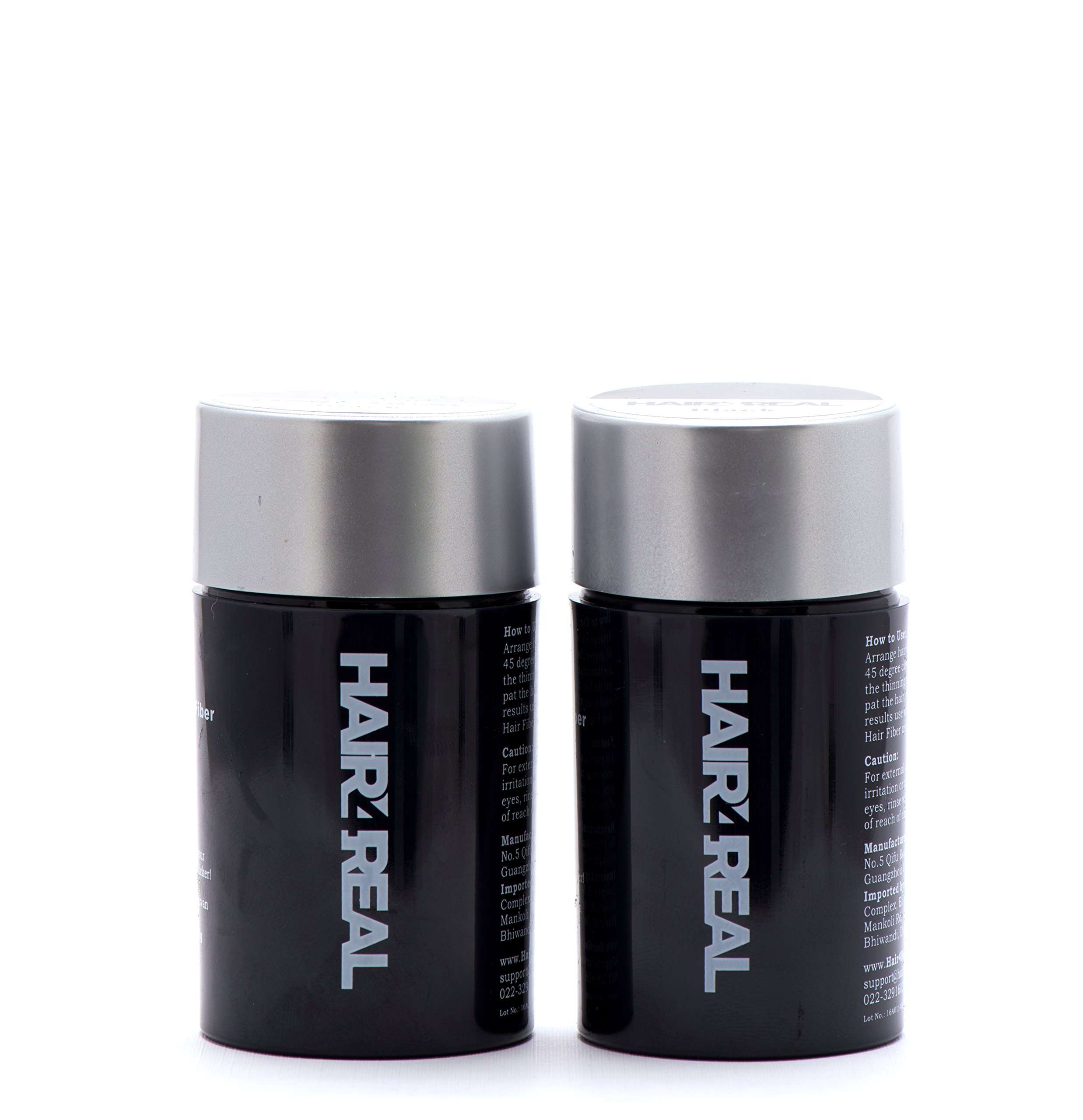 Hair4Real Hair Thickening Fiber, Black, 12 g (Pack of 2) 4