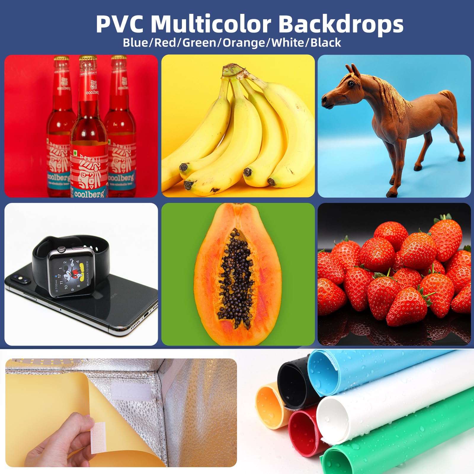 Yanuoda 16"x16"x16" Photo Studio Light Box Photography with 180 LEDs (CRI>95), 6 Backdrops - Portable/Dimmable/Versatile Folding Shooting Tents for Toys/Jewelry/Watches/Cosmetics Photography 4