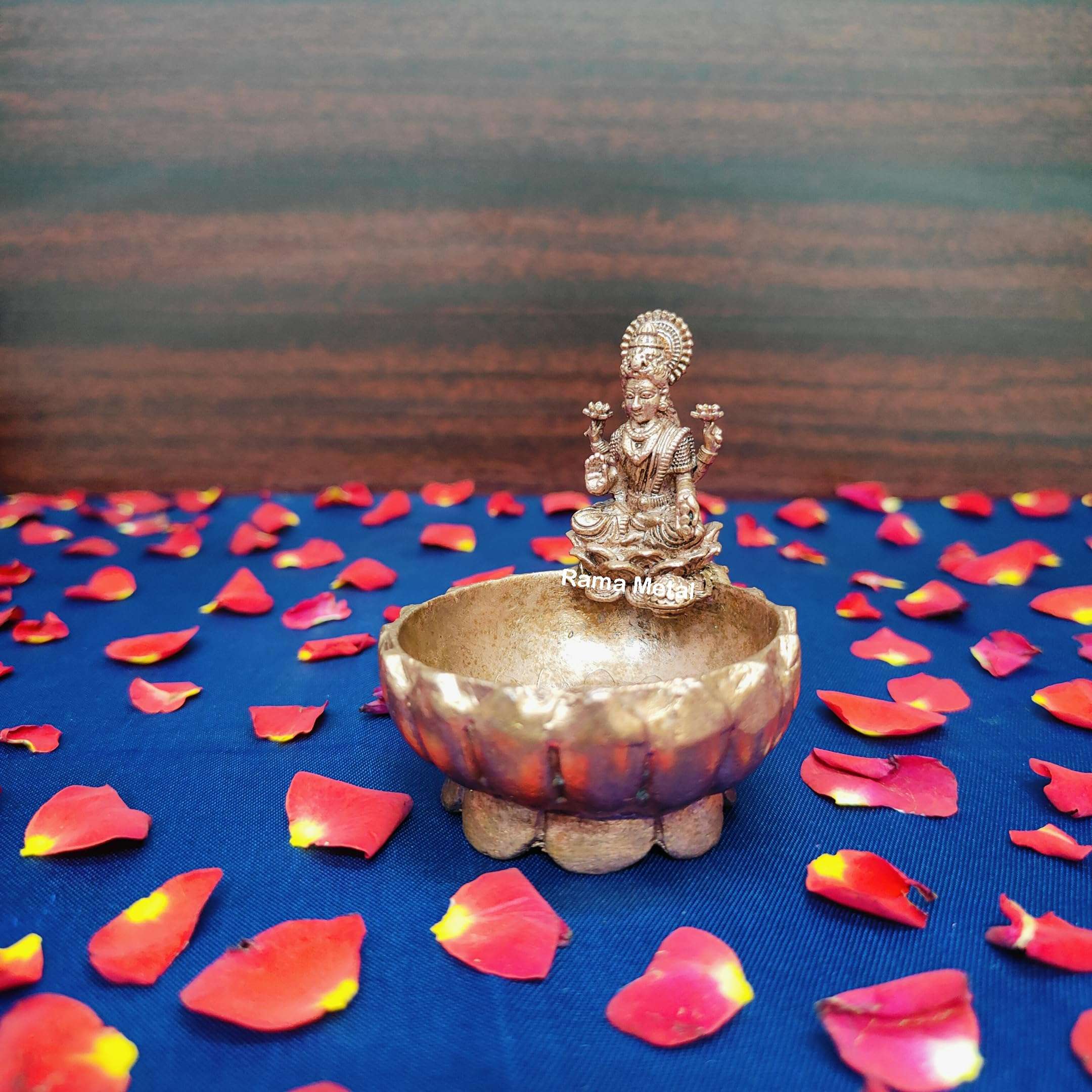 RAMA METAL Copper Lakshmi Uruli for Pooja Decor | Gift Items 4