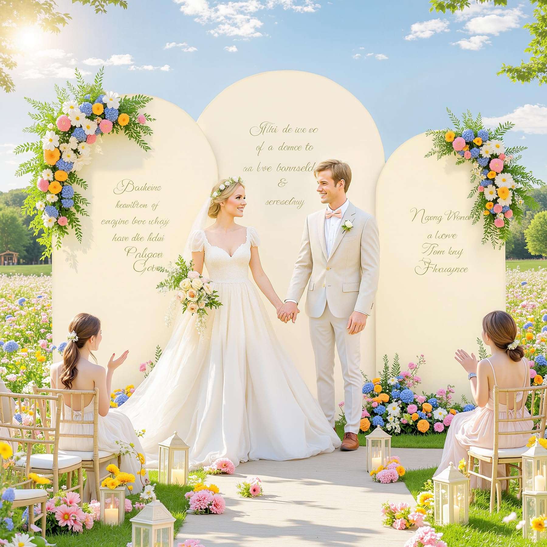 Beige Arch Backdrop Cover 7.2ft 6.6ft 6ft Arch Cover Set of 3 Arch Covers Stretchy Backdrop for Wedding Party Baby Shower Birthday Photography Spandex Arch Stand Covers Backdrop Curtains Decor 4