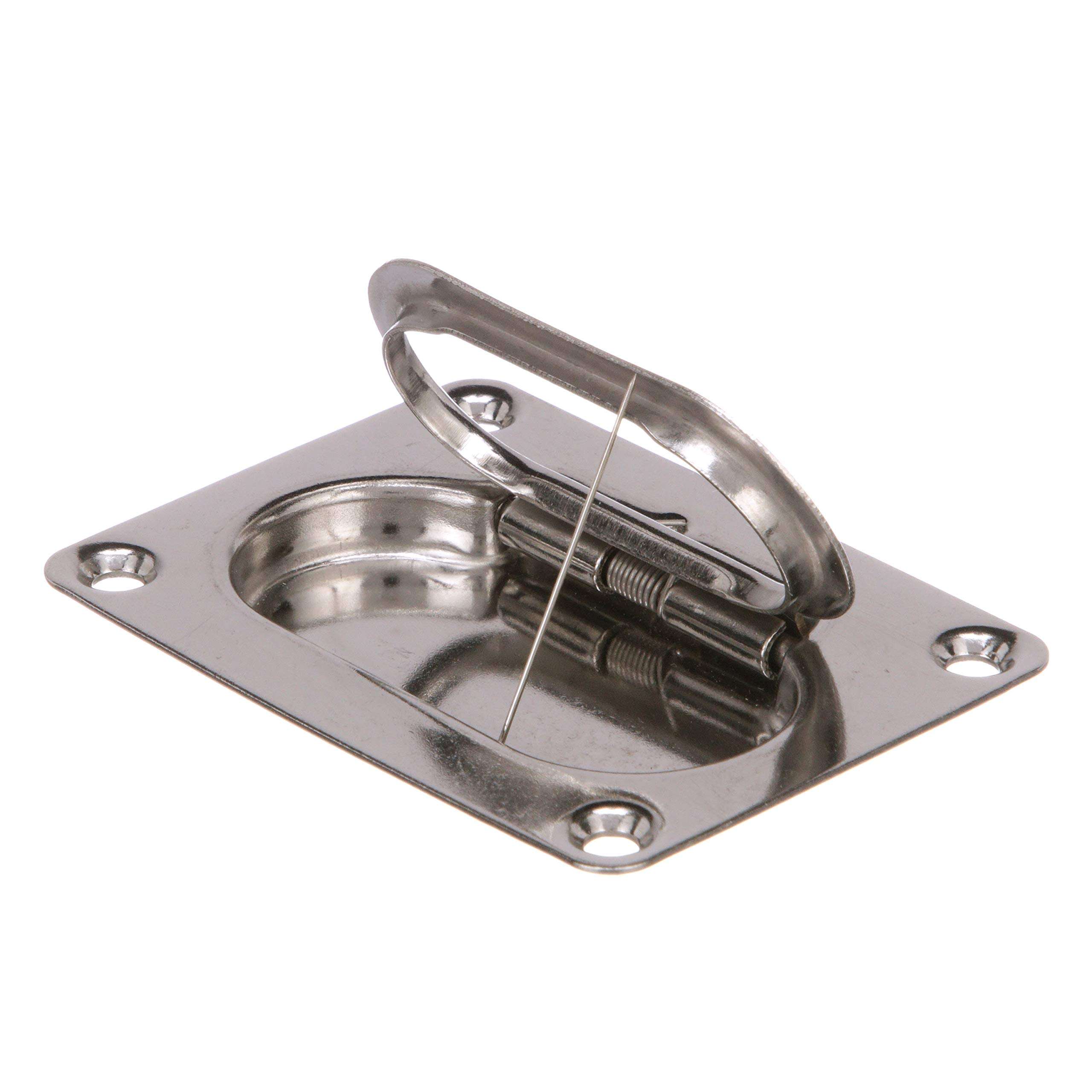 Seachoice Spring Loaded Flush Mount Hatch Handle, 304 Stainless Steel, 3 In. X 2-1/4 In. 1