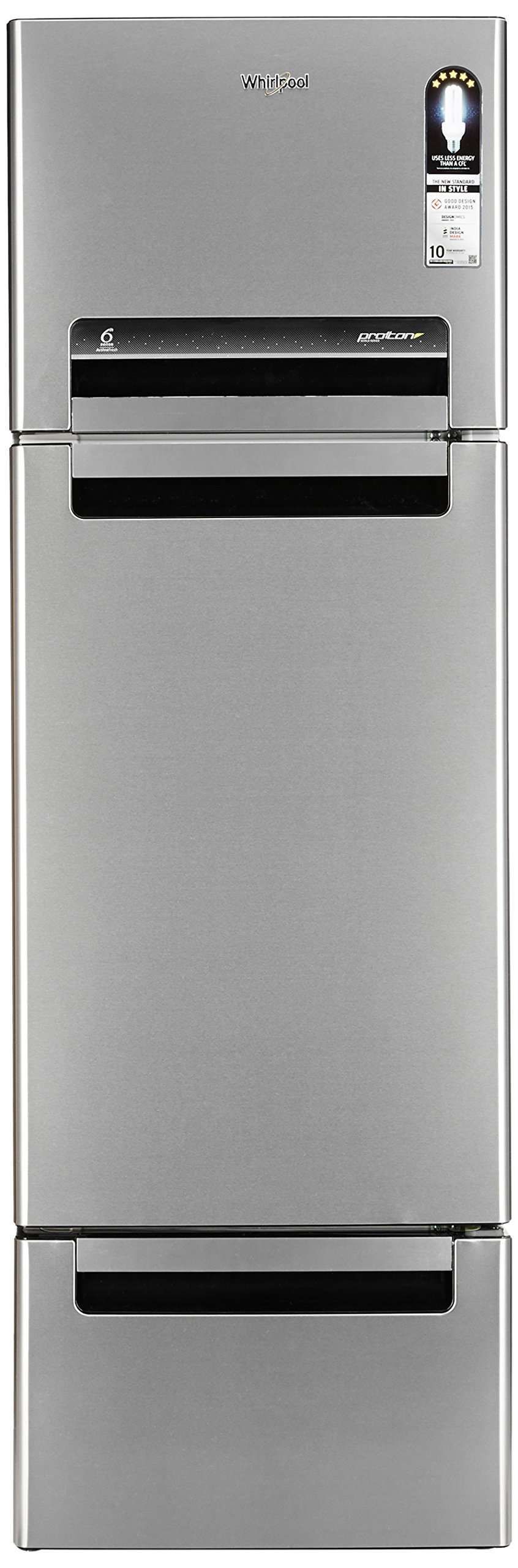 Whirlpool 330 L Frost Free Multi-Door Refrigerator(FP 343D PROTTON ROY ALPHA STEEL (N), Alpha Steel)