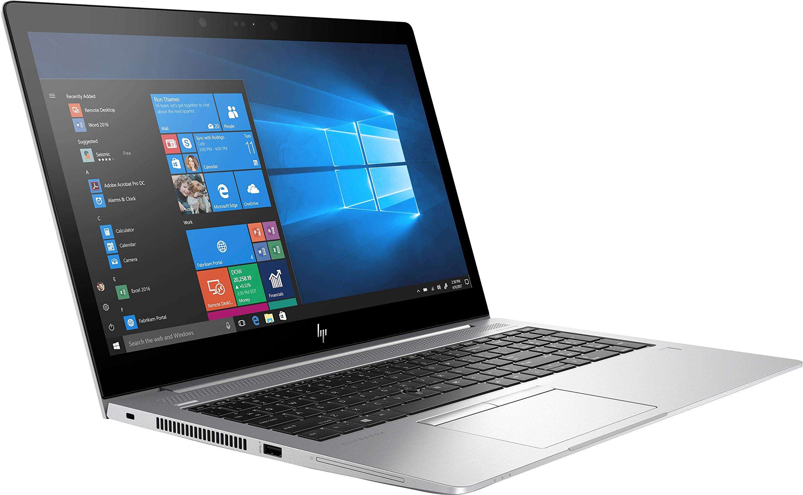 HP 3RS17UT#ABA Elitebook 850 G5 15.6" Notebook - Windows - Intel Core i5 1.7 GHz - 8 GB RAM - 256 GB SSD, Silver 2