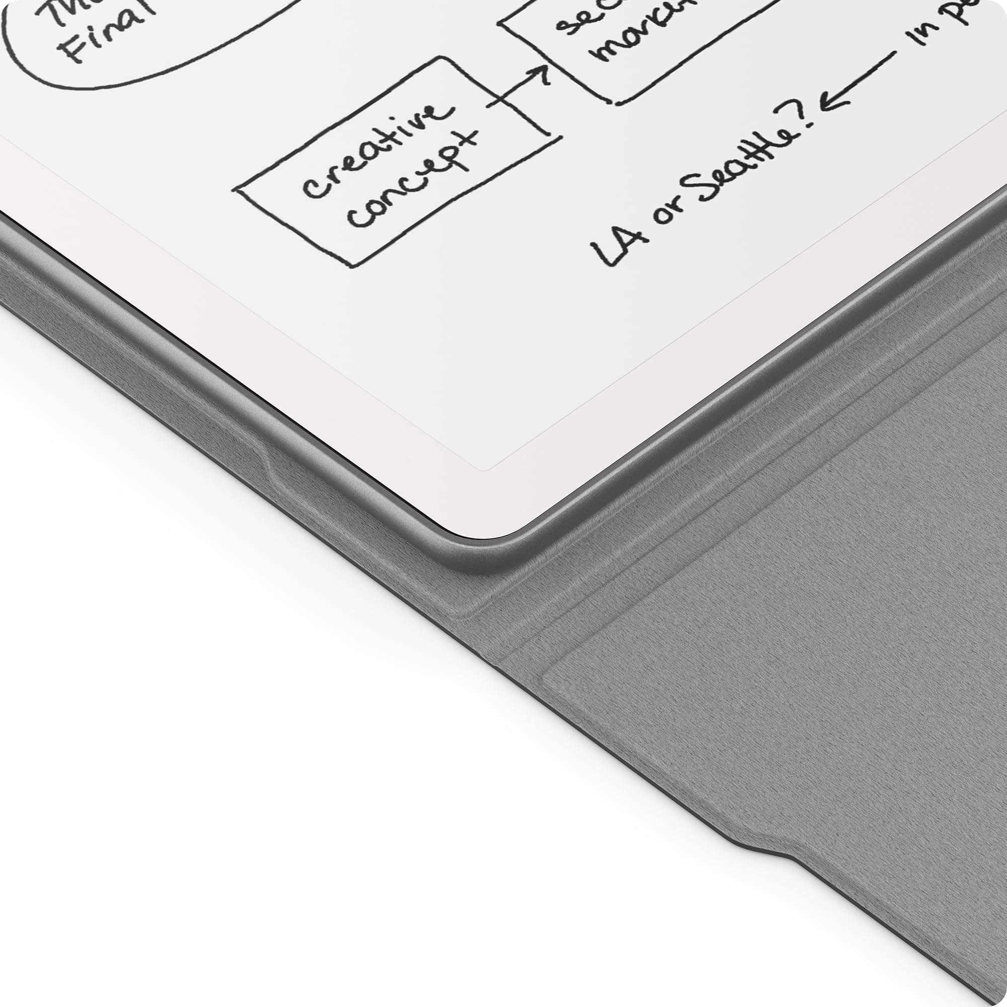 Amazon Kindle Scribe Leather Folio Cover with Magnetic Attach, Sleek Protective Case 4