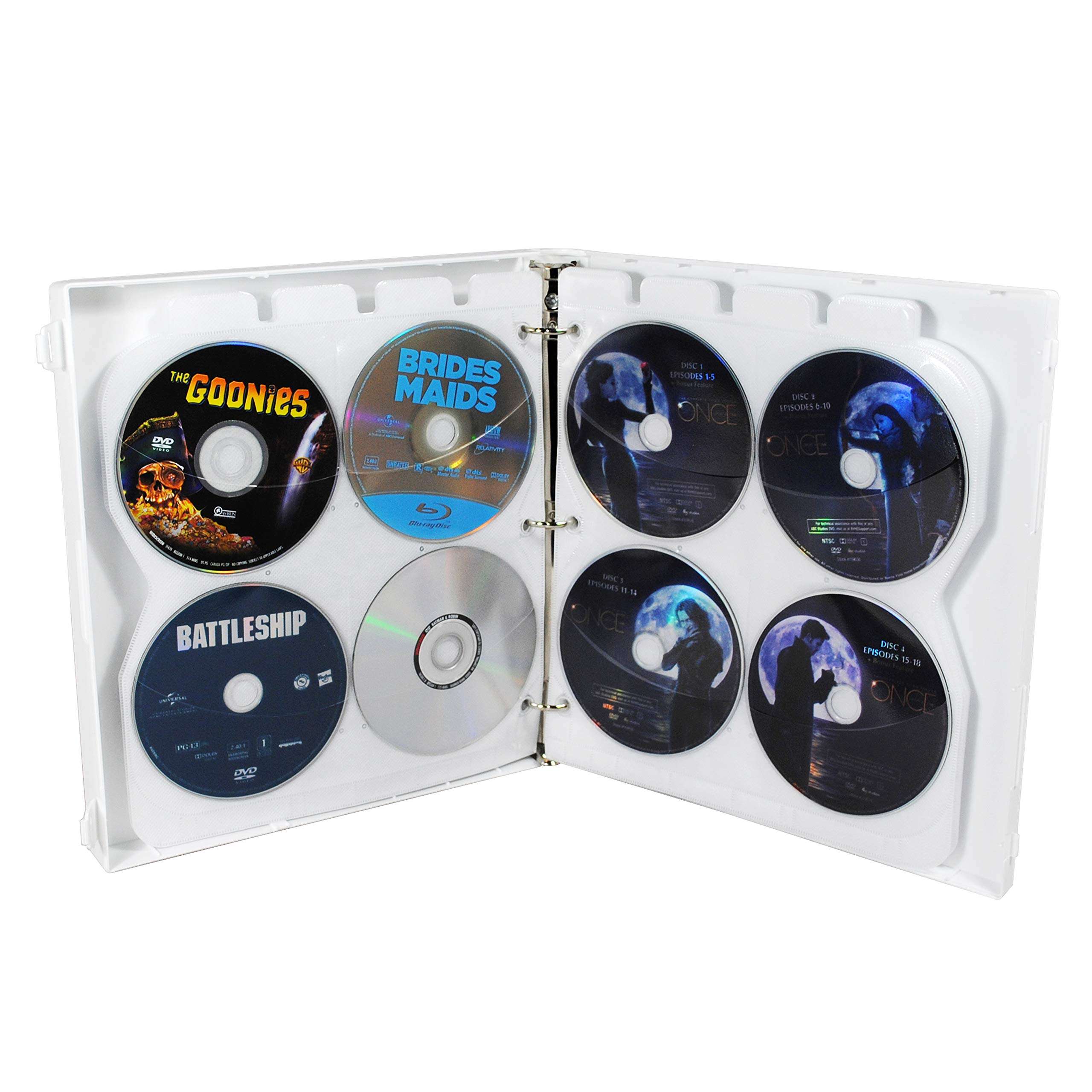 UniKeep Movie Collection Storage Binder Complete With Archival-Safe Pages to Store Discs (Neon, 80 Disc) 6