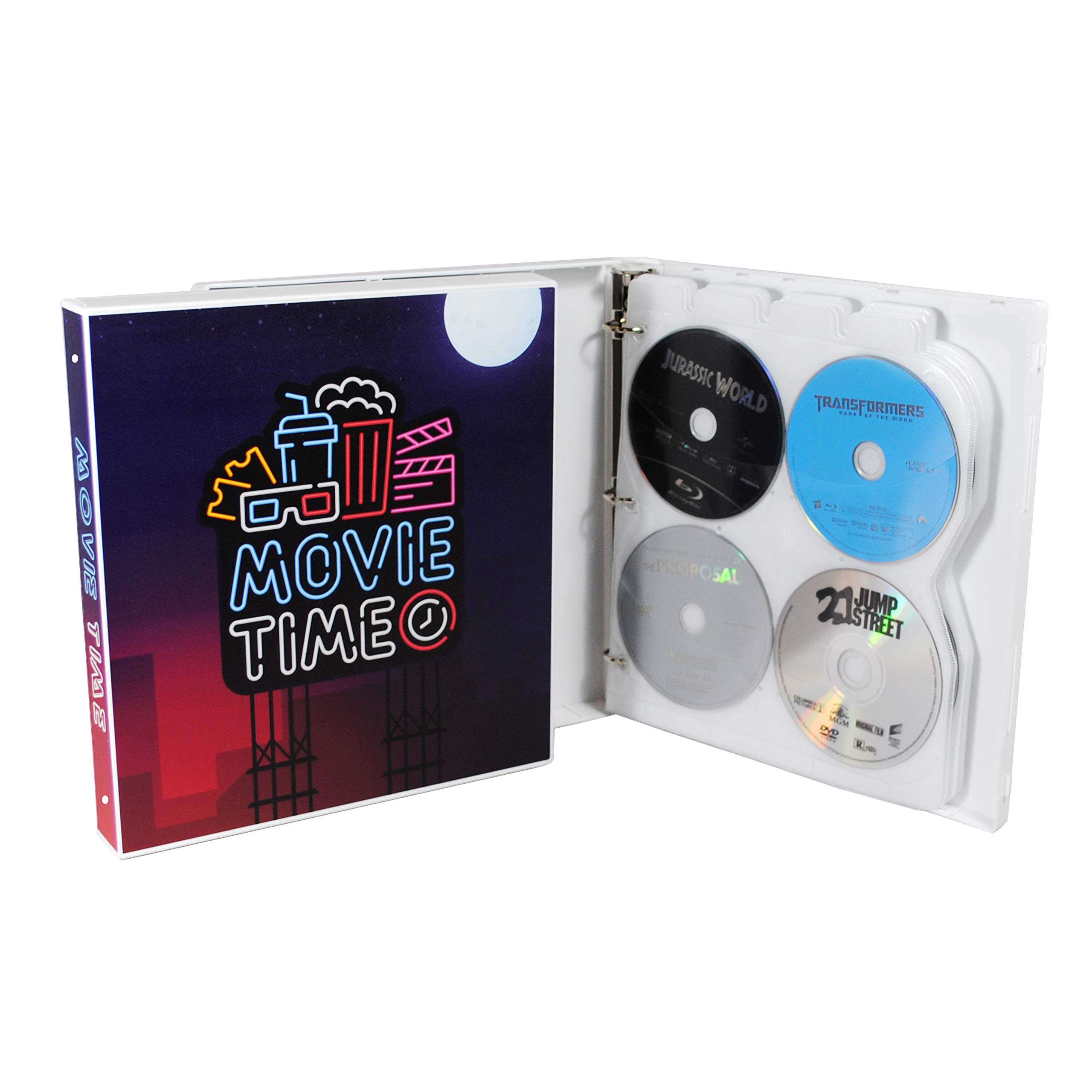UniKeep Movie Collection Storage Binder Complete With Archival-Safe Pages to Store Discs (Neon, 80 Disc) 2