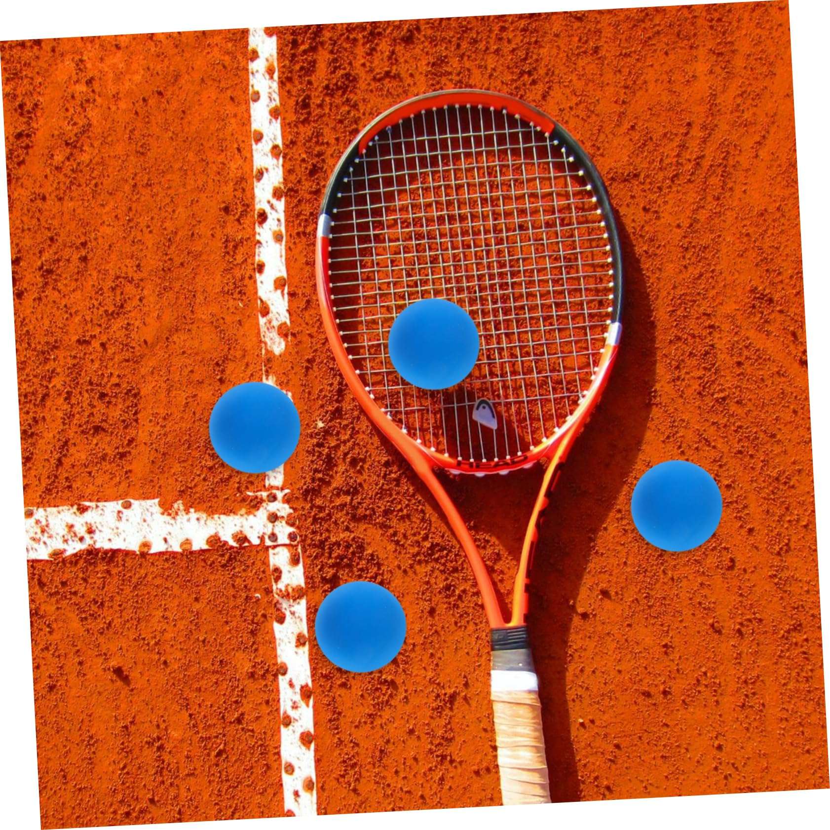 FAVOMOTO High-Bouncing Squash Training Balls Set of 4 for Reaction Training Group Games 6