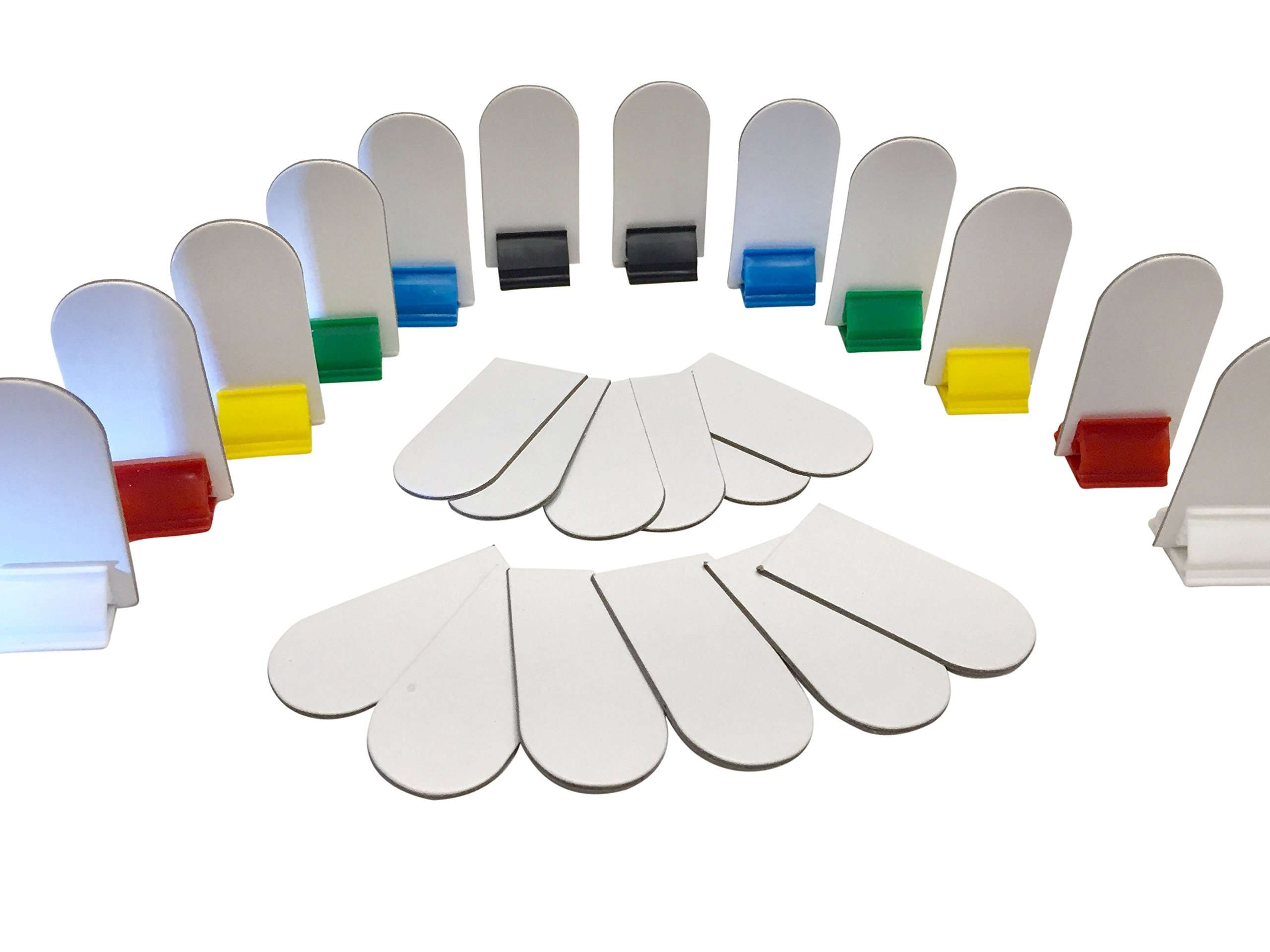 Yardware etcetera Game Board Markers - 12 Stands Plus 24 White Die Cut Cards - DIY Board Game Card Stand 1