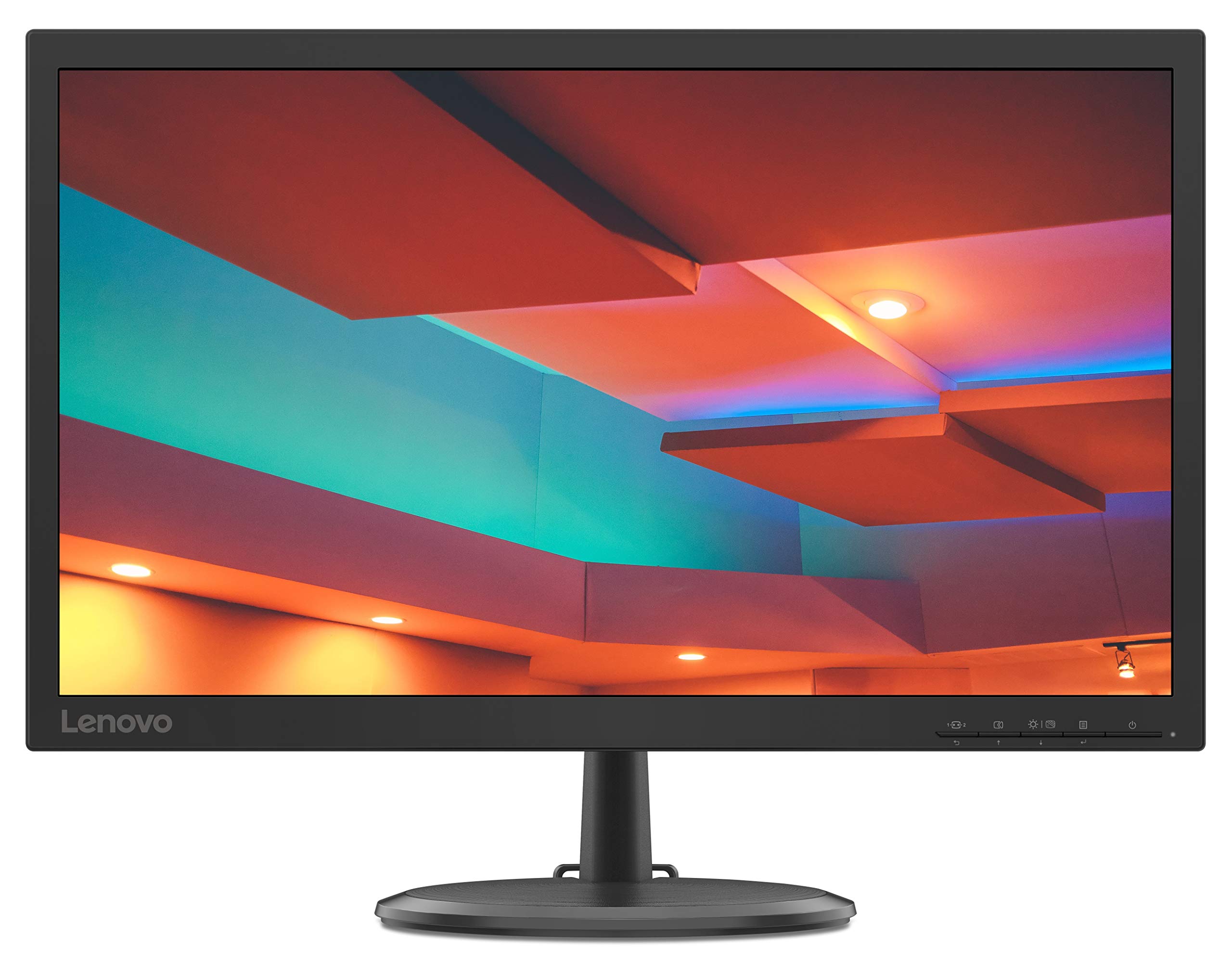 Lenovo D22-20 21.5" Work & Play Monitor, 1920x1080 FHD TN Panel, LED Backlit, 75Hz 5ms Response time, 1VGA Port, 1HDMI, with HDMI Cable, Audio Out, VESA Mount, TÜV Rheinl& Low Blue Light for Eye Care