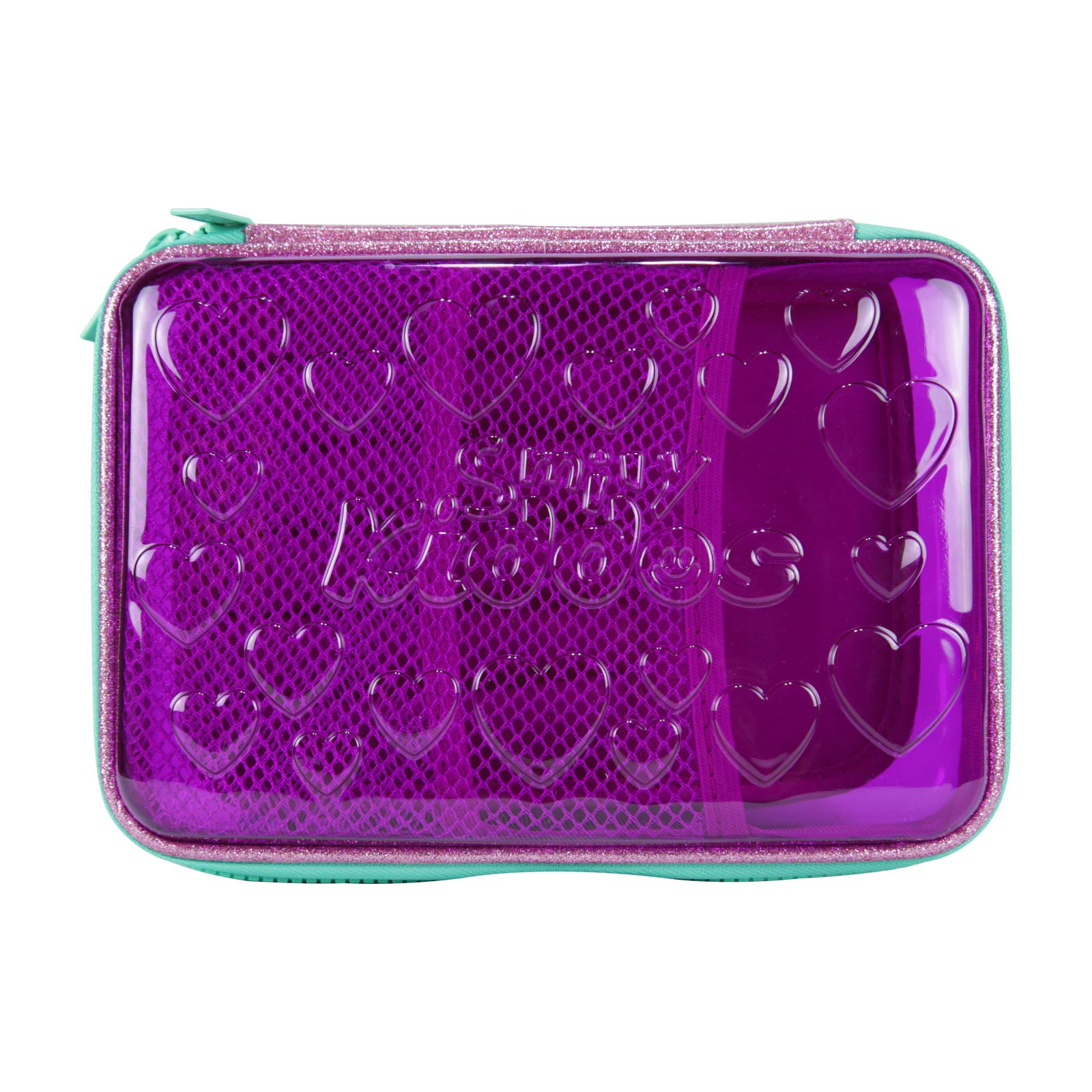 Smily Kiddos | Smily PVC Pencil Case (Purple) | kids & School Pencil Case | Kids Pencil Box | Compass Box | Pencil Box for Kids | Hardtop Pencil Box | Purple Pencil Case