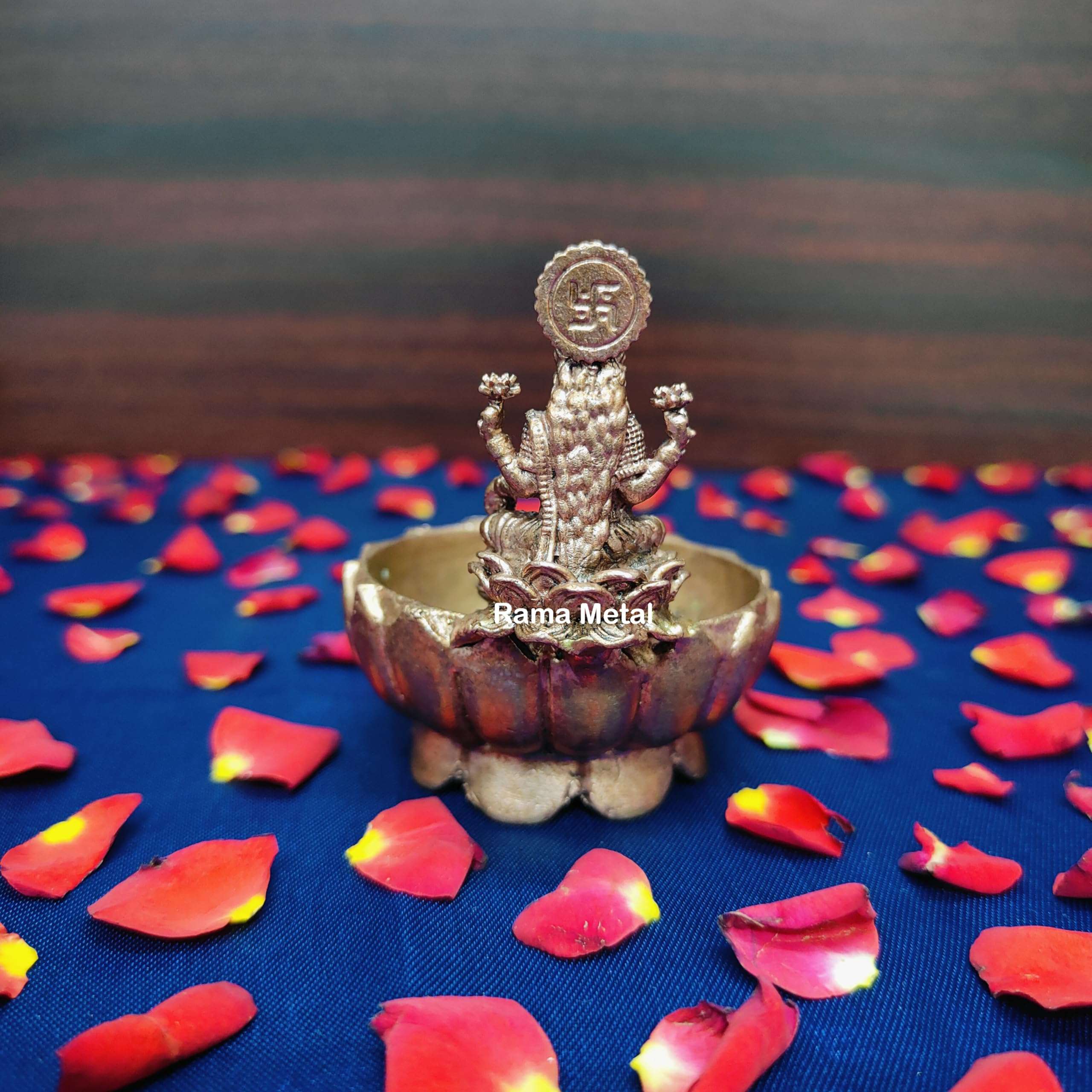 RAMA METAL Copper Lakshmi Uruli for Pooja Decor | Gift Items 5