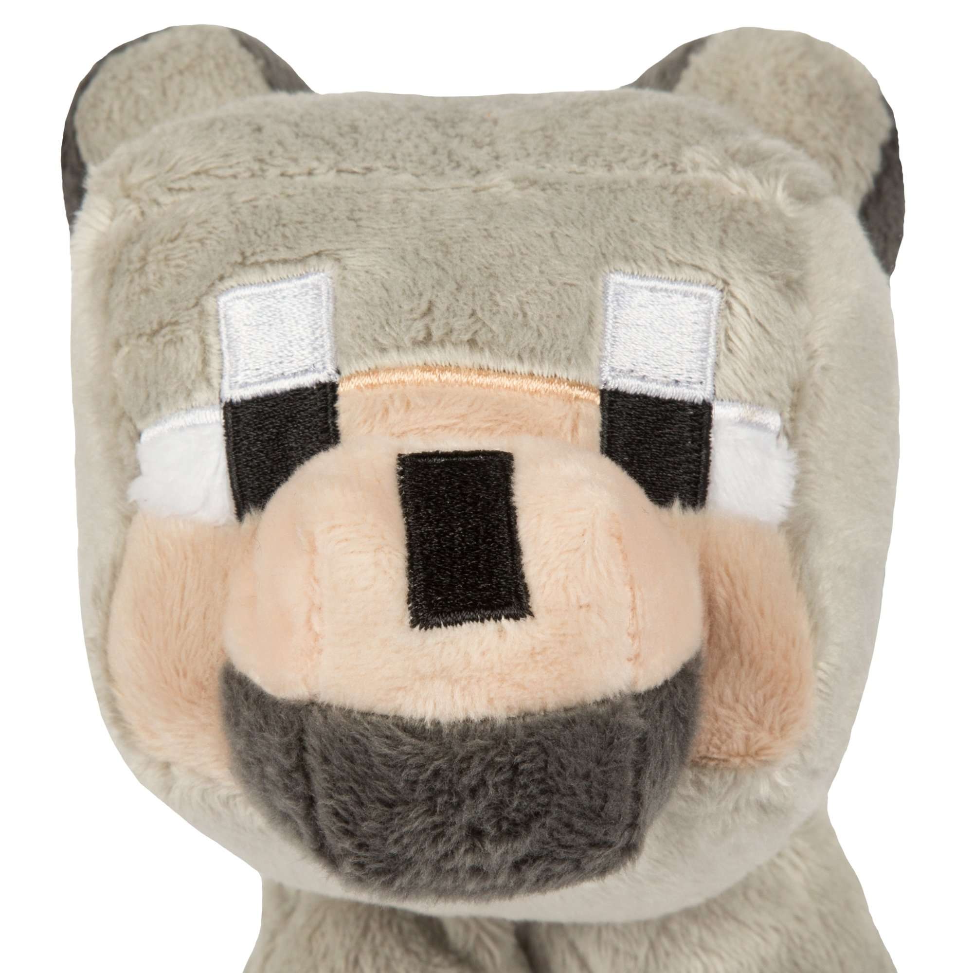 JINX Minecraft Baby Wolf Plush Stuffed Toy, Gray, 5" Tall 3