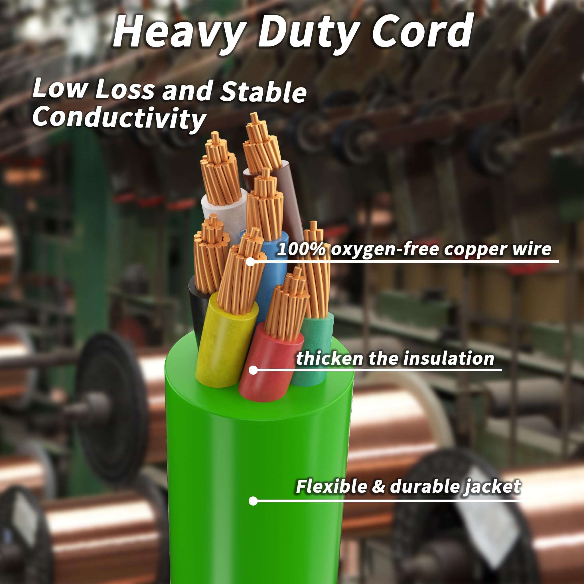 PlugSaf 12FT 3 in 1 Trailer Air Line Hose Kit Assembly with 7 Way ABS Electrical Power Cable Airline Hose Wrap for Semi Trucks Trailer Tractor 6