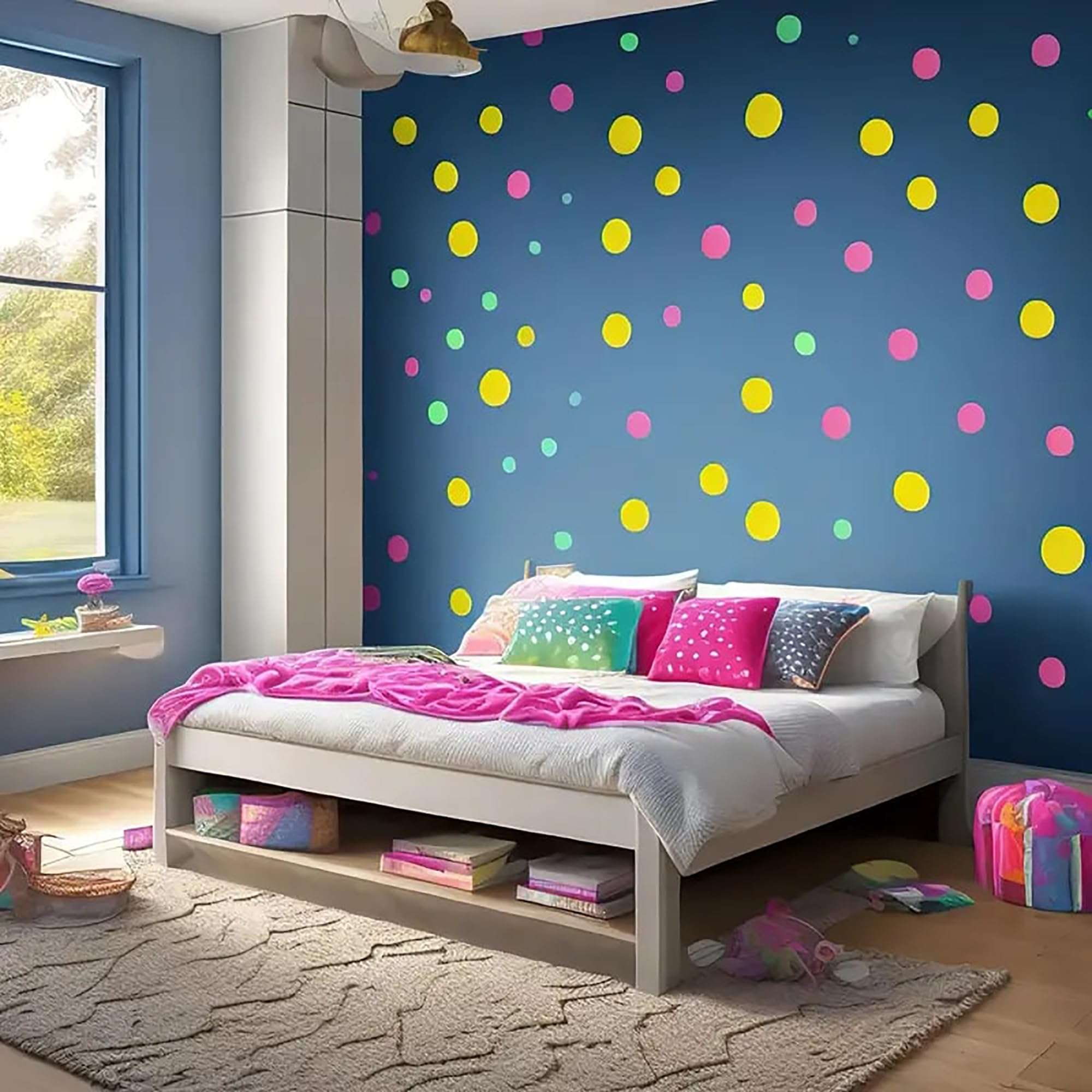 Cliths Pack of 8 Reusable Large Circle Stencils – Plastic Round Templates for Wall, Fabric, Paper, Crafts – DIY Art Stencils for Painting – 0.5mm Thick, Sizes 9.84 Inch to 2.36 Inch 5