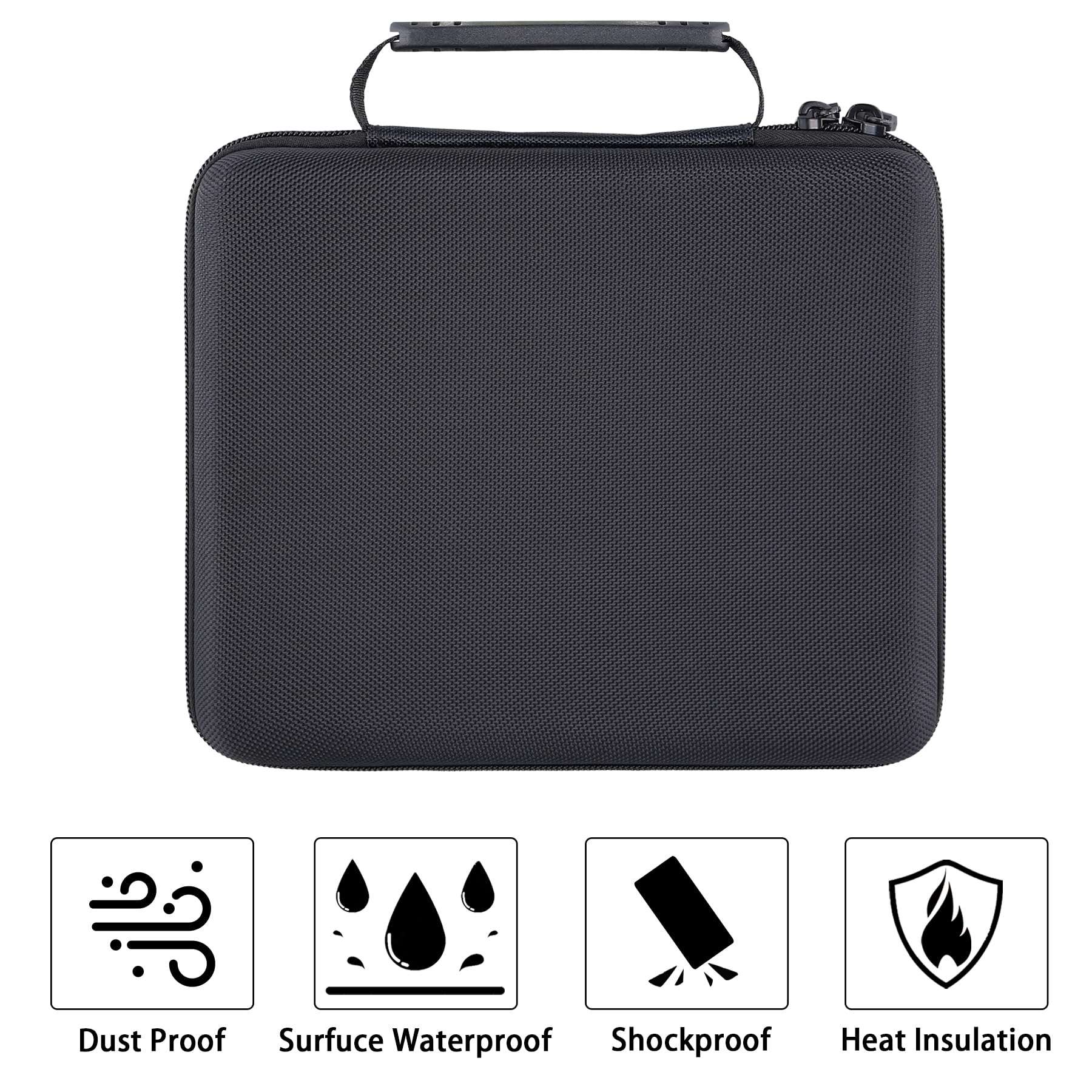 Aenllosi Hard Case for Canon Selphy CP1500 CP1300 CP1200 4x6 Photo Printer,Storage for Charger,Color Ink and Paper Accessories(Black,Case Only) 4