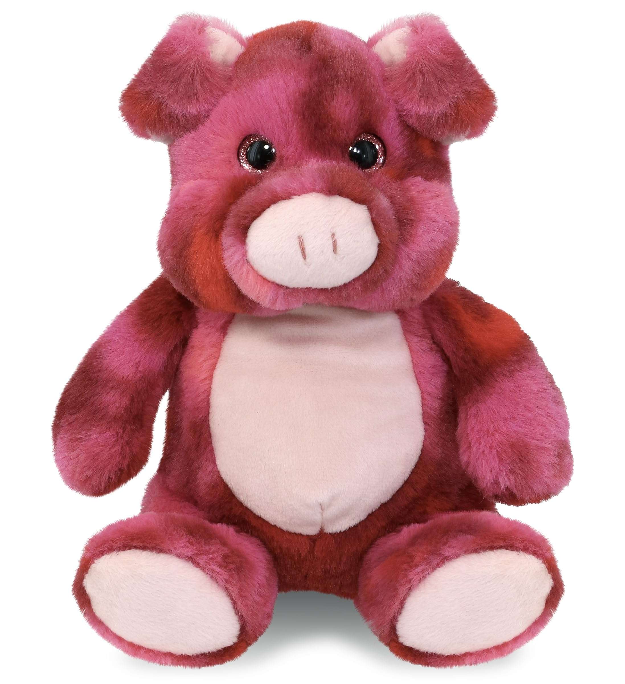 DolliBu Pink Tie-Dye Pig Plush - Super Soft Stuffed Animal, Cute Farm Animal Plush, Adorable Fluffy Stuffed Animal for Boys and Girls, Stuffed Animals Plush Gift for Babies, Kids, Adults - 9 Inches