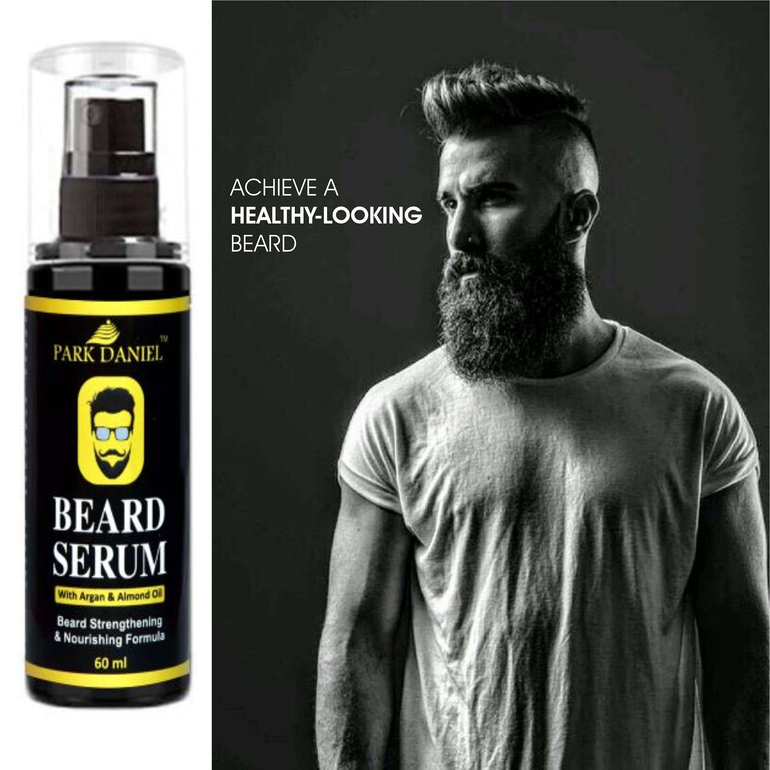 Park Daniel Combo Pack of Beard Growth Serum 60 ml & Handcrafted Wooden Beard Comb (1 Pc.) 4