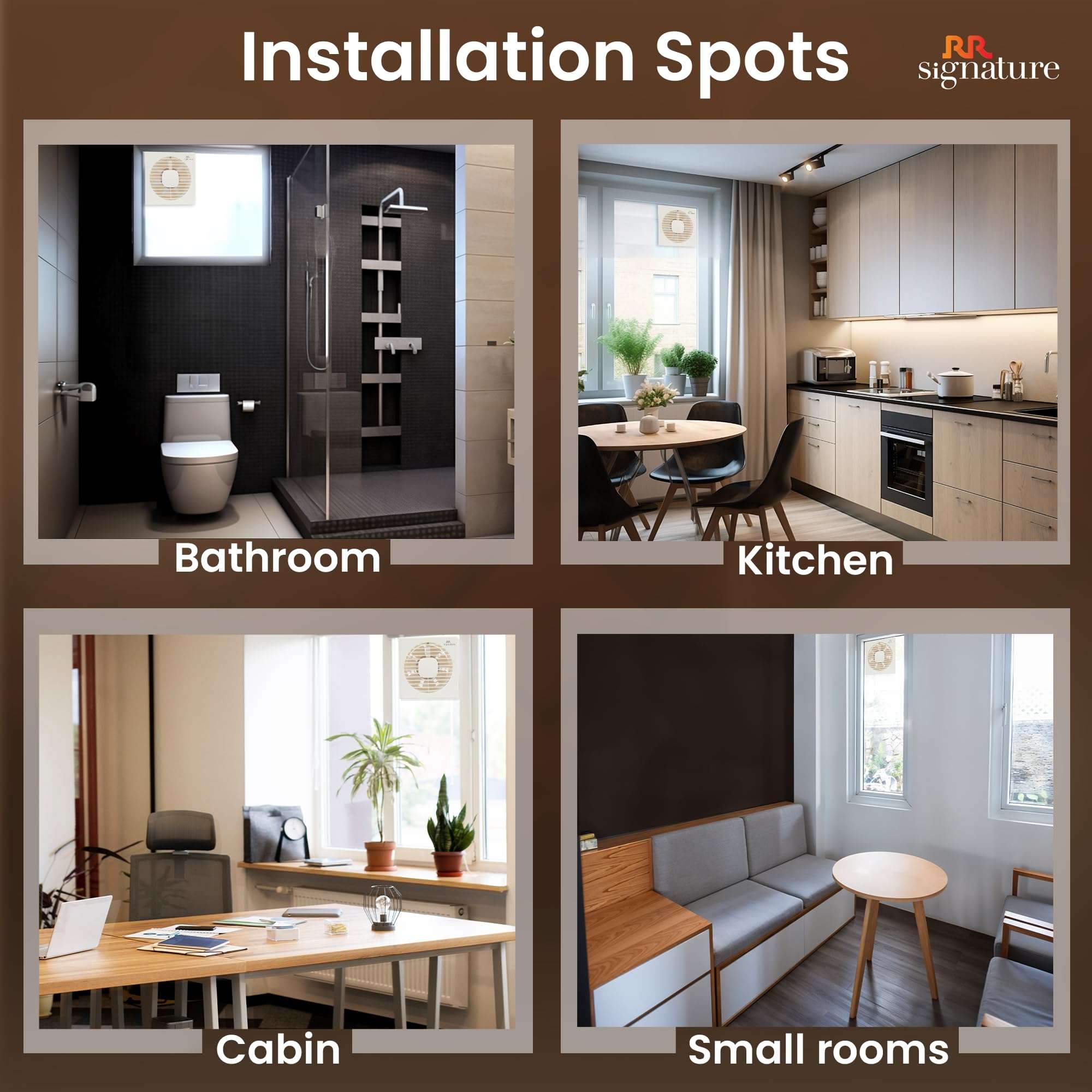 RR SIGNATURE VENTO GRILL 150 MM - WHITE (2 Year Warranty) 5