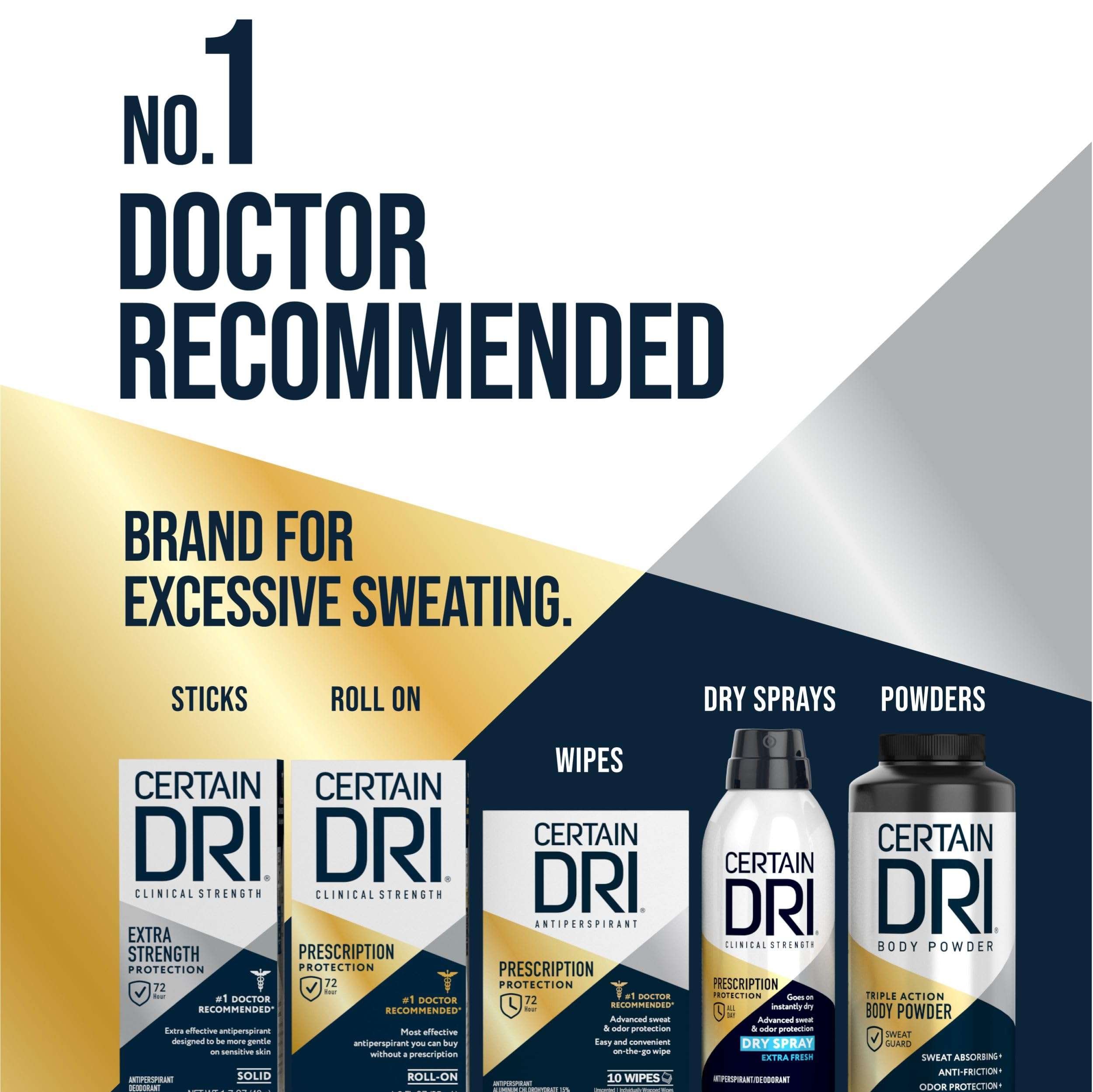 Certain Dri Prescription-Strength Clinical Antiperspirant Dry Spray - 72-Hr Sweat & Odor Protection for Men & Women - Extra-Fresh Whole-Body Deodorant with 25% Aluminum Chlorohydrate - 4.2 oz - 3-Pack 6