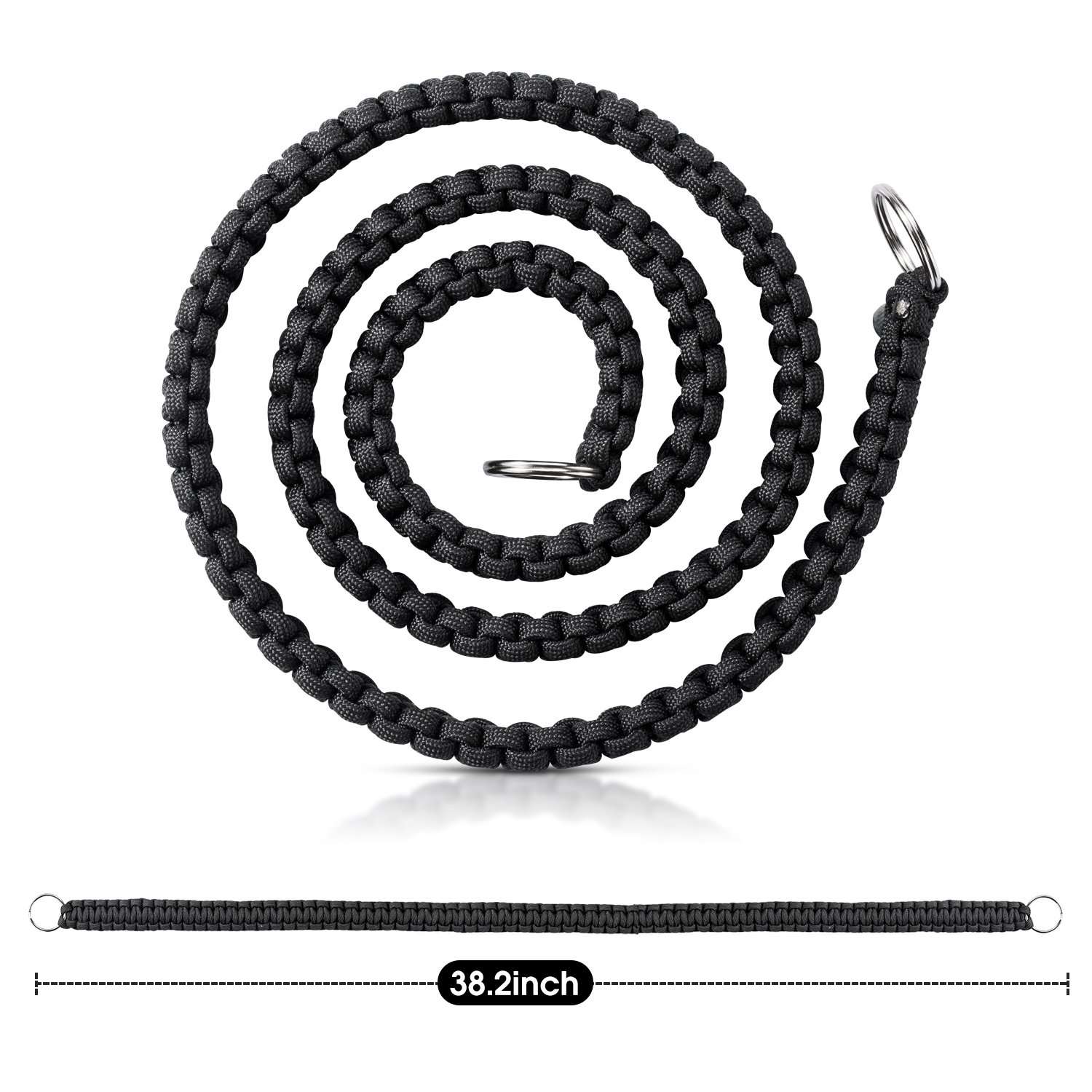 SOMA Camera Strap Paracord 550lb Vintage Camcorder Shoulder Neck Strap Belt for Canon Nikon Sony Olympus SLR DSLR Cameras (Black) 2