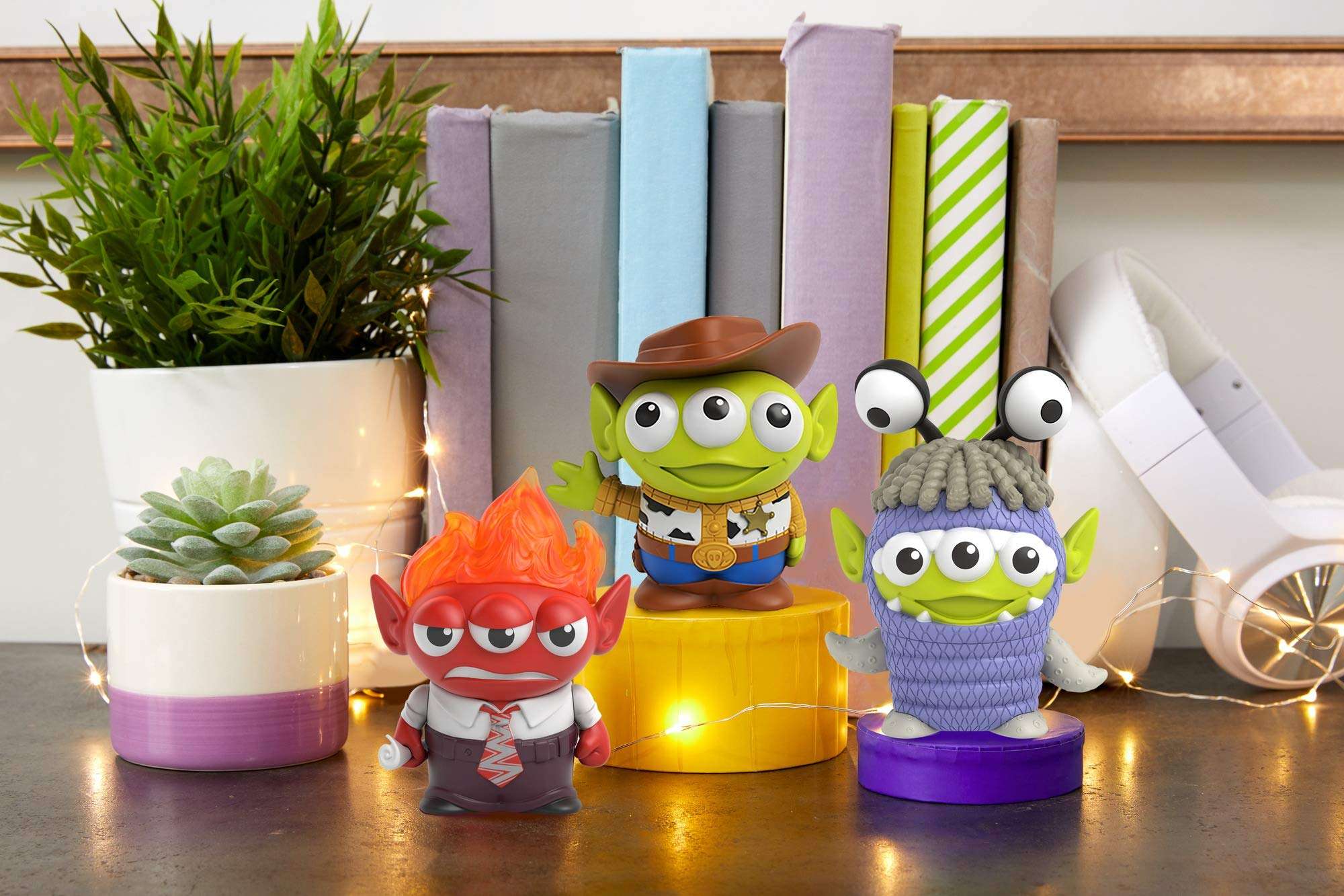 Toy Story 4 Alien Remix Anger, Boo & Woody 3-Pack Character Figures in a Pizza Box Package, 3-in to 4.1-in Toys from Disney Pixar Movies Inside Out, Monsters, Inc. & Toy Story,Gift for Collectors 2