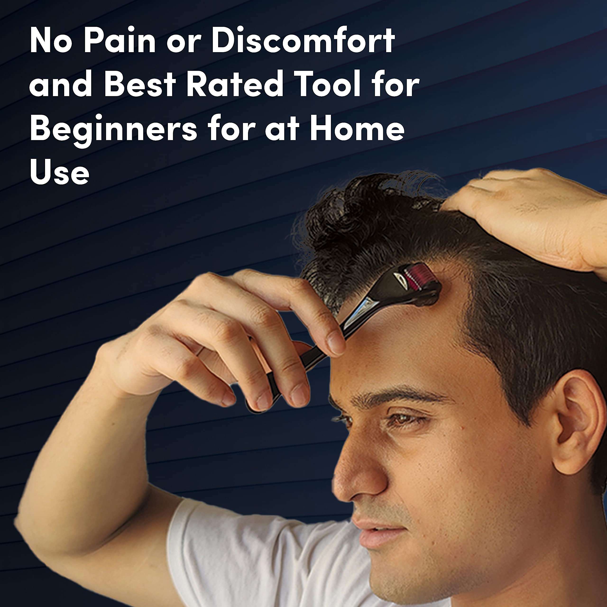 Worldly Derma Roller with 540 Titanium Alloy Micro Needles 0.5 mm Suitable for Beard Also Reduces Hair Fall Stimulates Hair Follicles Easy to use Safe & Effective 4