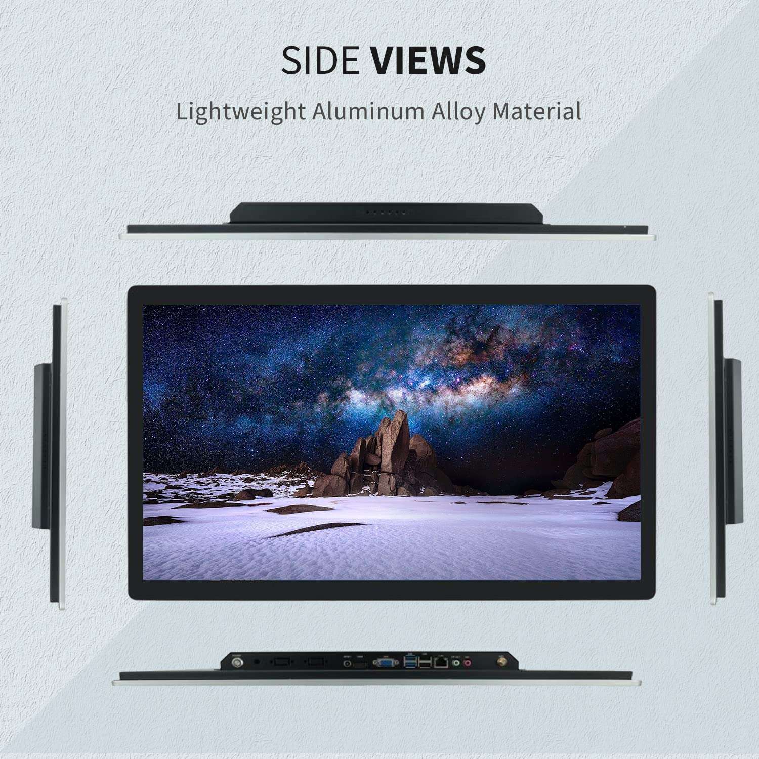 TouchWo 23.8 inch Touch Screen PC Monitor, Intel i3, 4GB RAM, 128G SSD, 16:9 FHD 1080P, Windows 10, Smart Board for Classroom, Meeting & Game, USB, VGA & HDMI Monitor 3