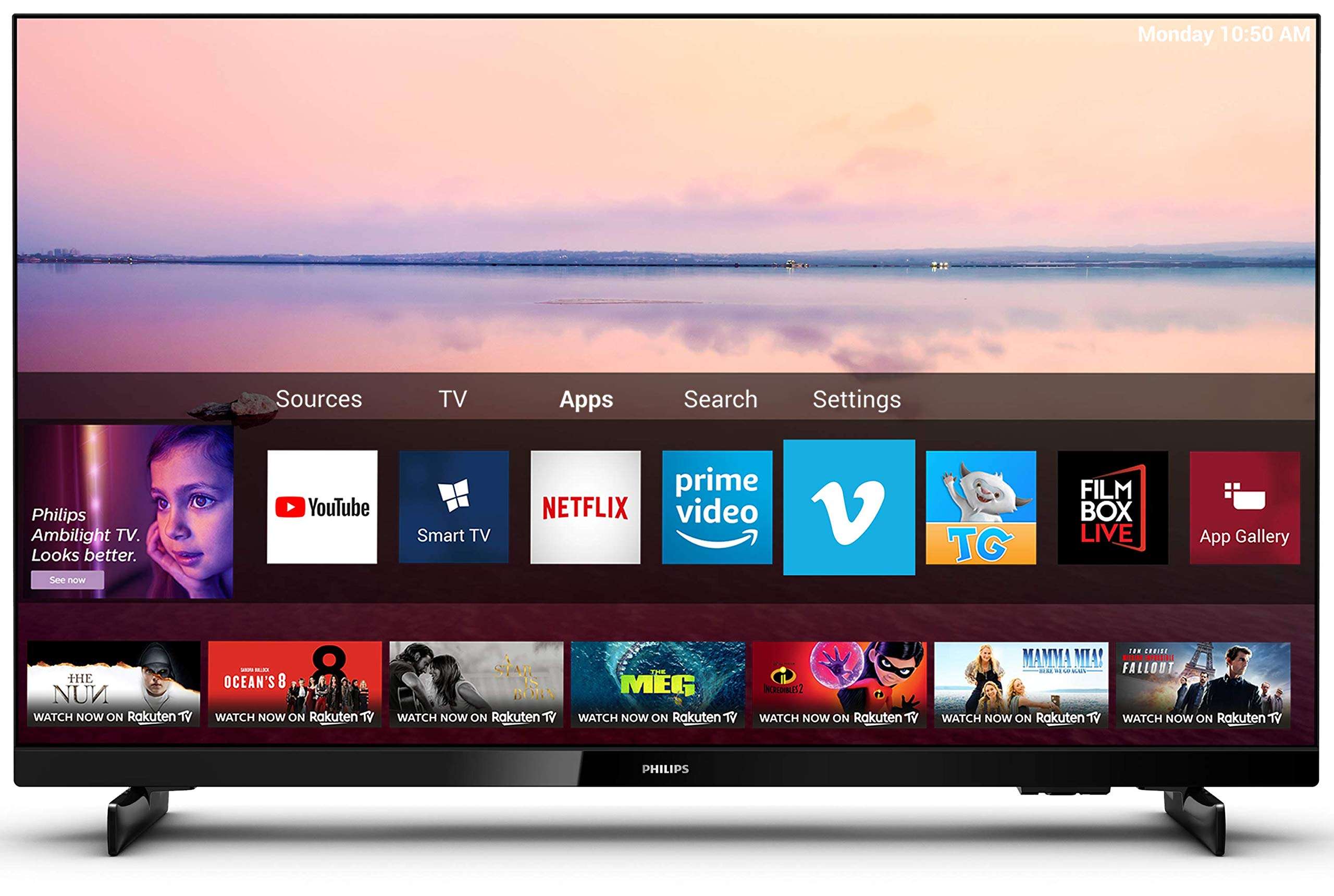 Philips 108 cm (43 inches) Pixel Precise HD Series Full HD LED Smart TV 43PFT6815/94 (Black) 1