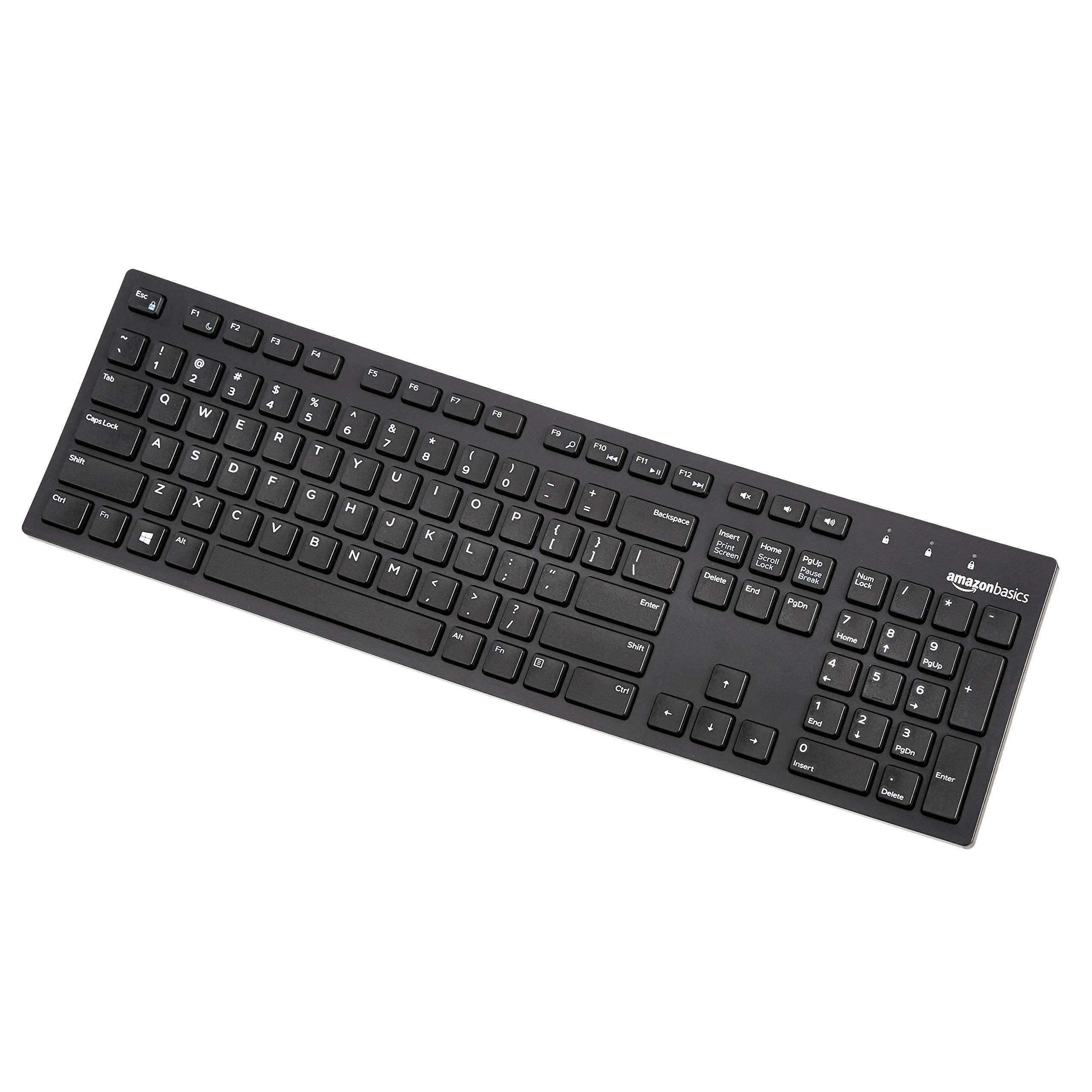 Amazon Basics Matte Black Wired Keyboard, US QWERTY Layout, 10 Pack one Carton 3