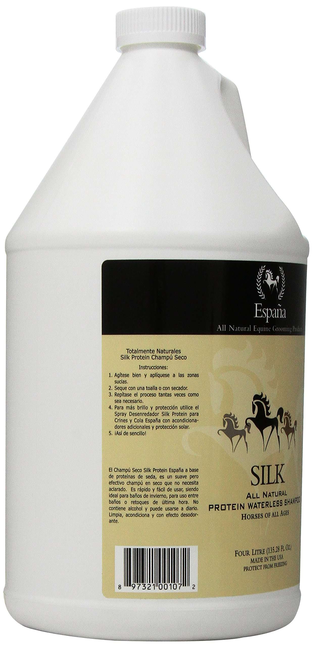 Espana Silk ESP0225E Specially Formulated Silk Protein Waterless Shampoo for Horses, 135.28-Ounce 4