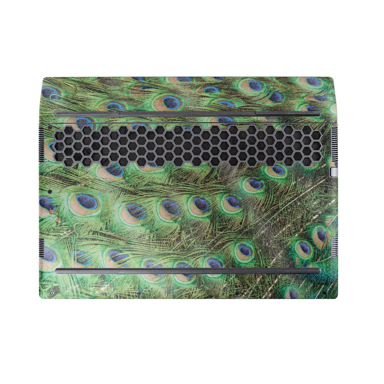 MightySkins Glossy Glitter Skin Compatible With Alienware M17 R5 (2022) Full Wrap Kit - Peacock Pattern | Protective Durable High-Gloss Glitter Finish | Easy To Apply & Change Styles | Made in the USA 4