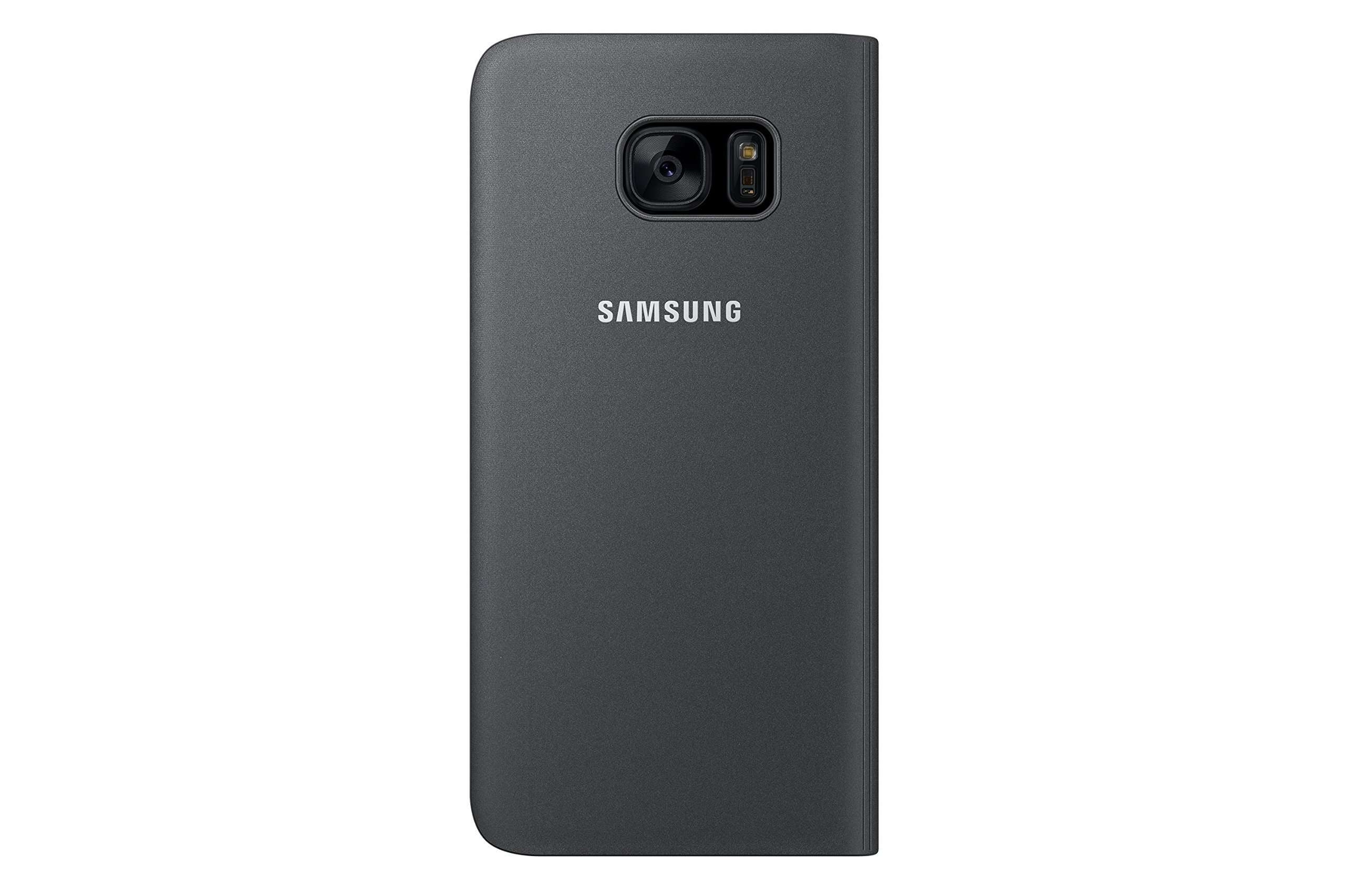 Samsung Galaxy S7 edge Case S-View Flip Cover - Black 1