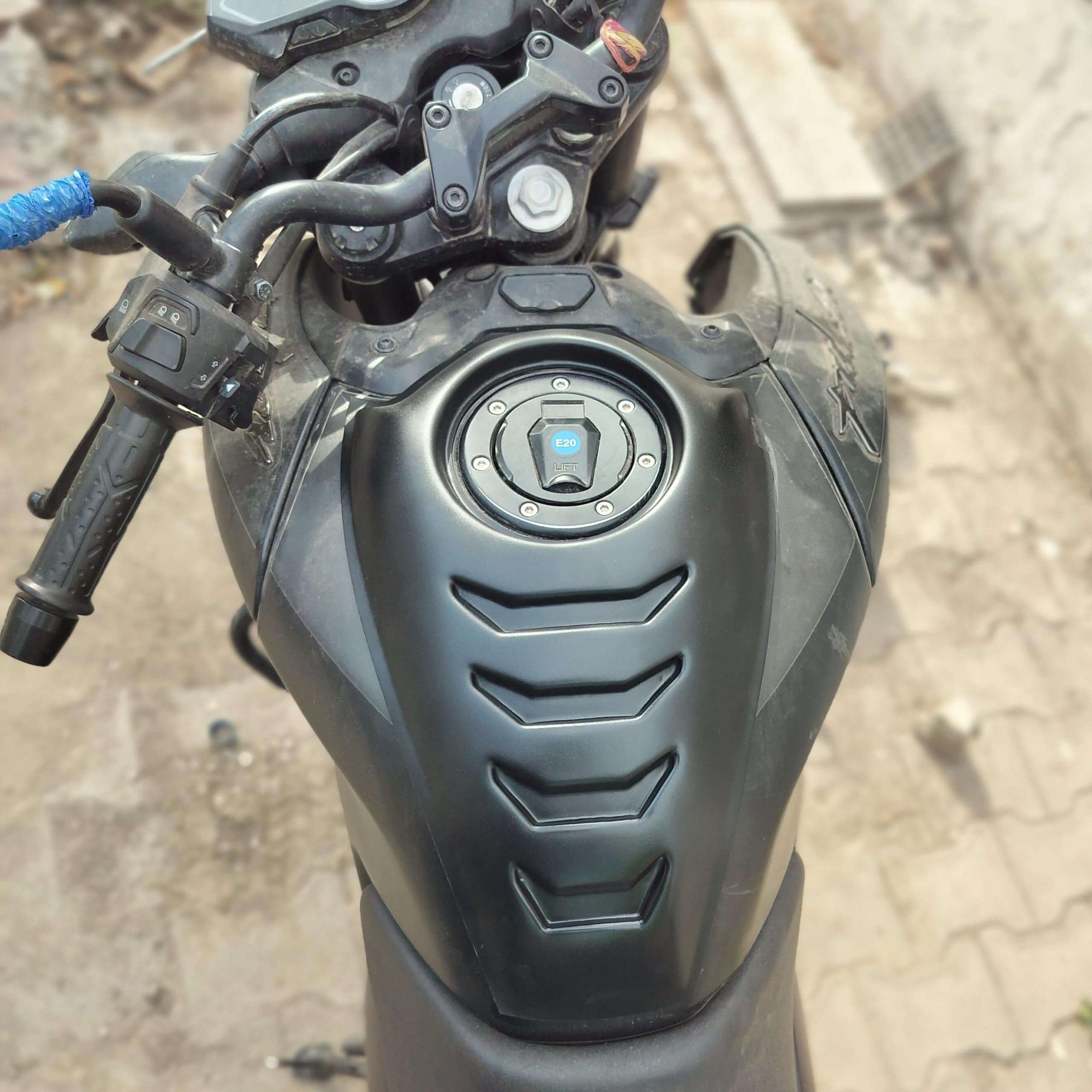 Saiga Parts TankTie for Bajaj Pulsar N160 N150 N250 F250 P150 (Matte Black) 5