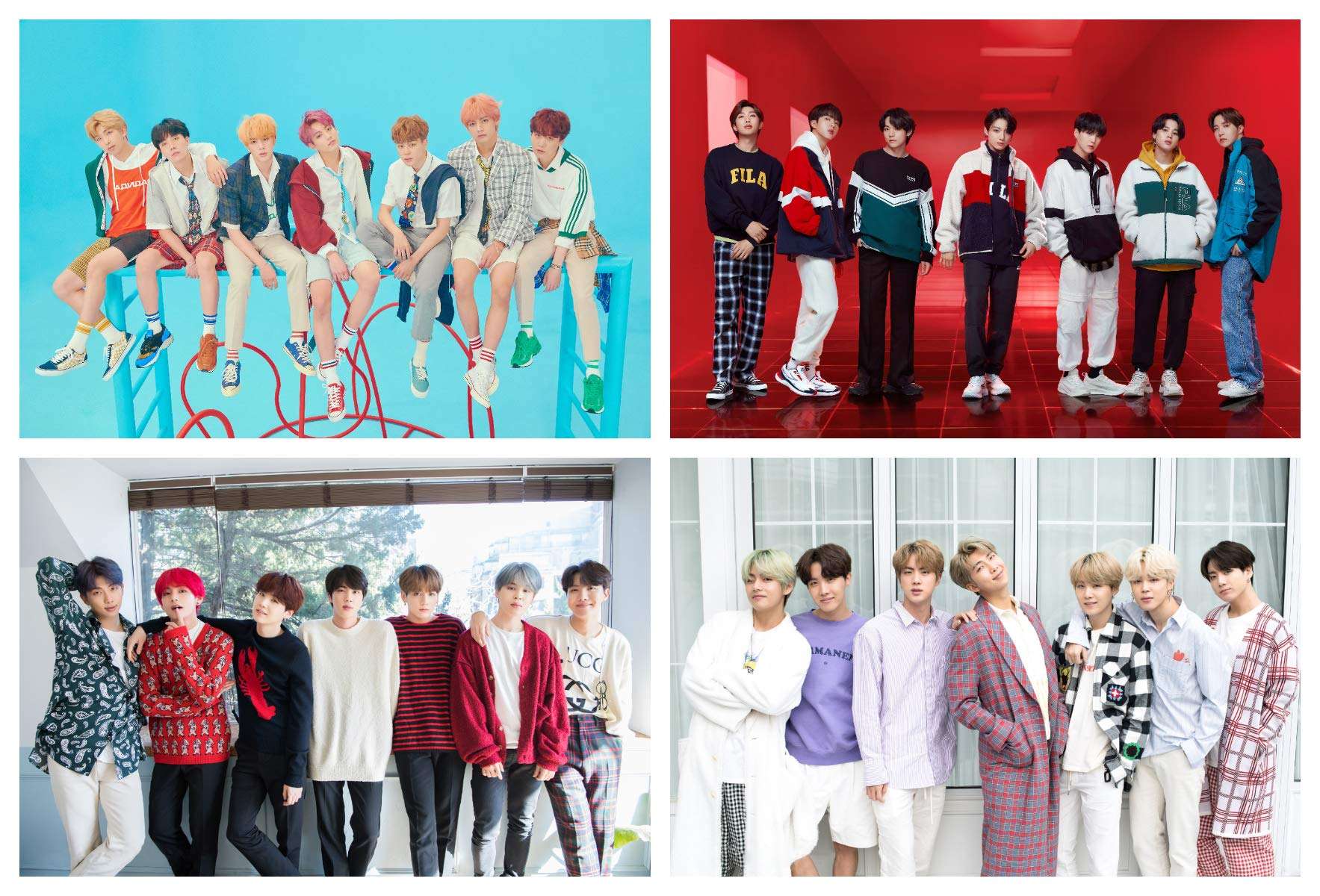 PRINTNET Pack of 10 BTS Boys Group K-Pop Music Band Photos for Army BTS Fans (8.2 x 11.7 Inches) (Size - A4) Multicolour 3