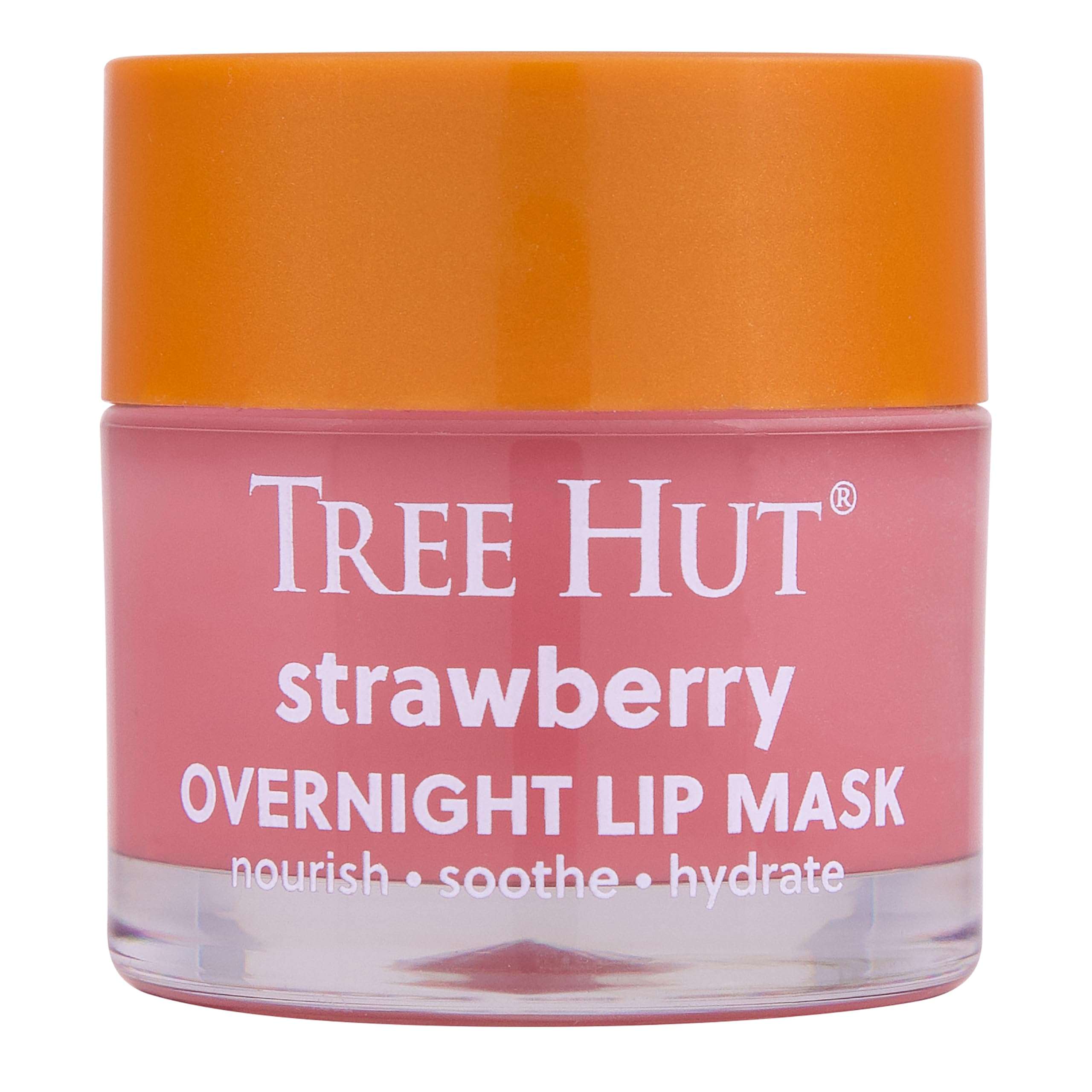 Tree Hut Strawberry Overnight Lip Mask | Leave on Overnight & Wake up to Soft, Hydrated Lips | Elevate your Self Care Routine | .6 oz. 2