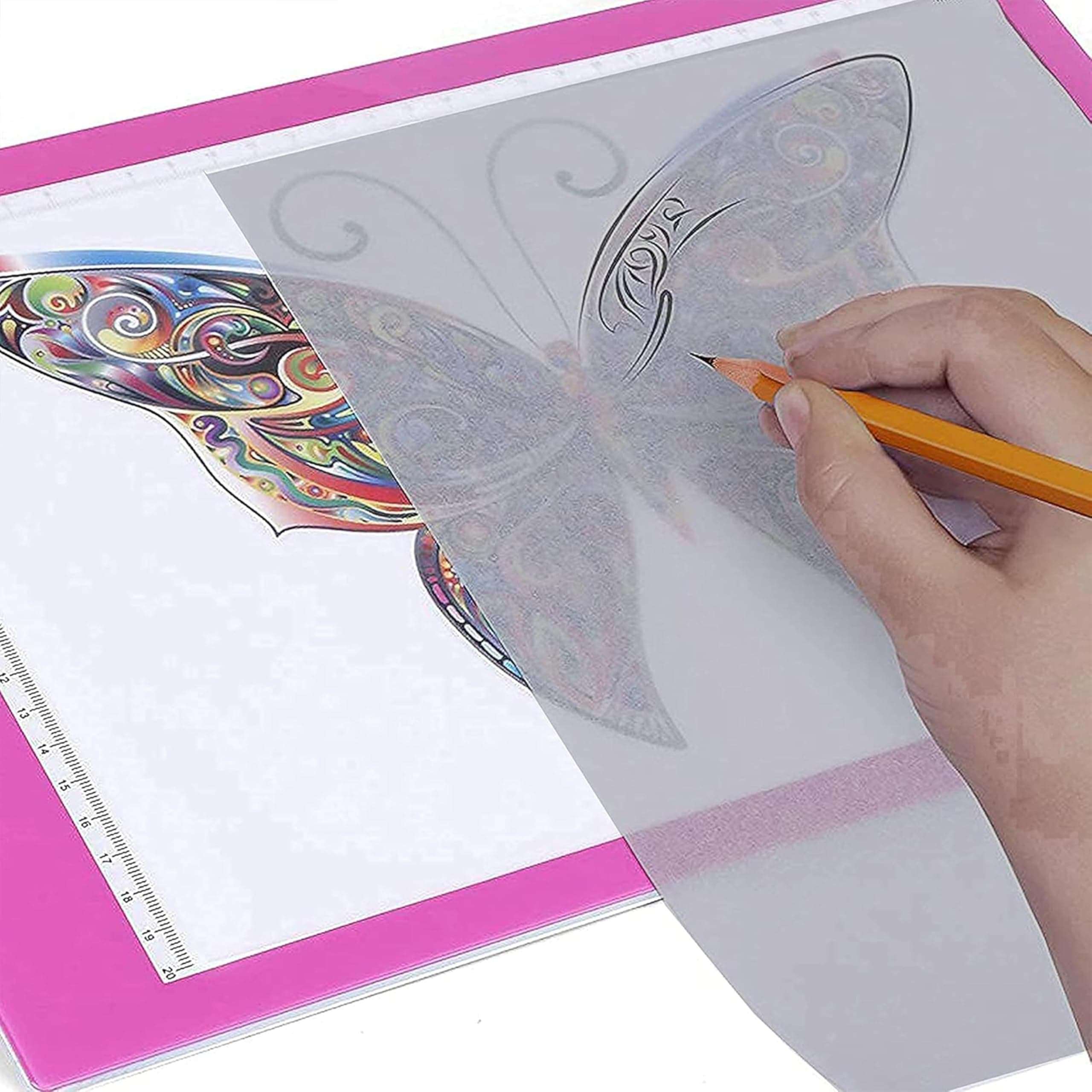 PG Creations 100 Sheets, A3 Tracing Paper, 100 GSM Thick Paper for Architects, Fashion Designers & Engineering Drawings, 16.5x11.7 Inch, White 5