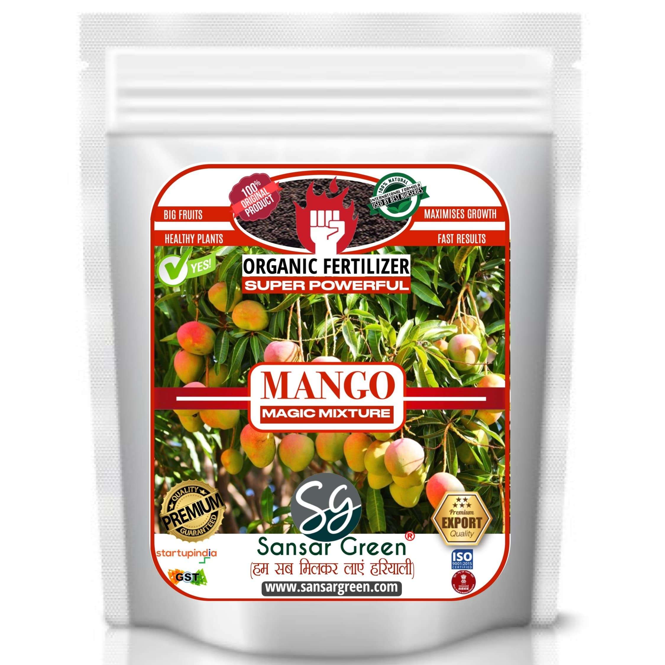 Sansar Green® Mango magic mixture Powerful Organic Fertilizer for Mango Plants with ++ Growth Booster and Active Micro Organism (200 gm) 1