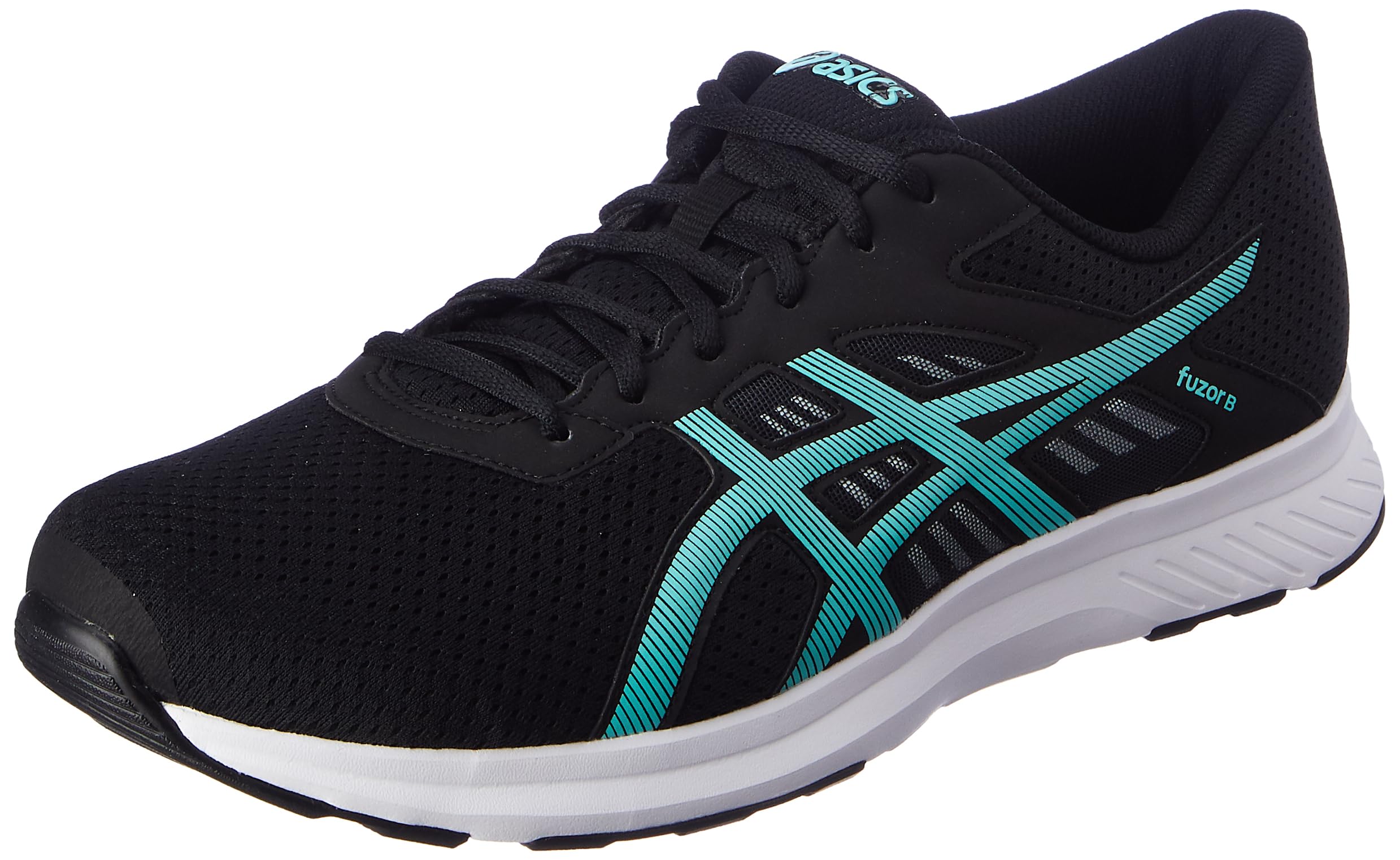 ASICS Mens fuzor B Black/Illuminate Mint Sneakers - 6 UK (1021A532.004)