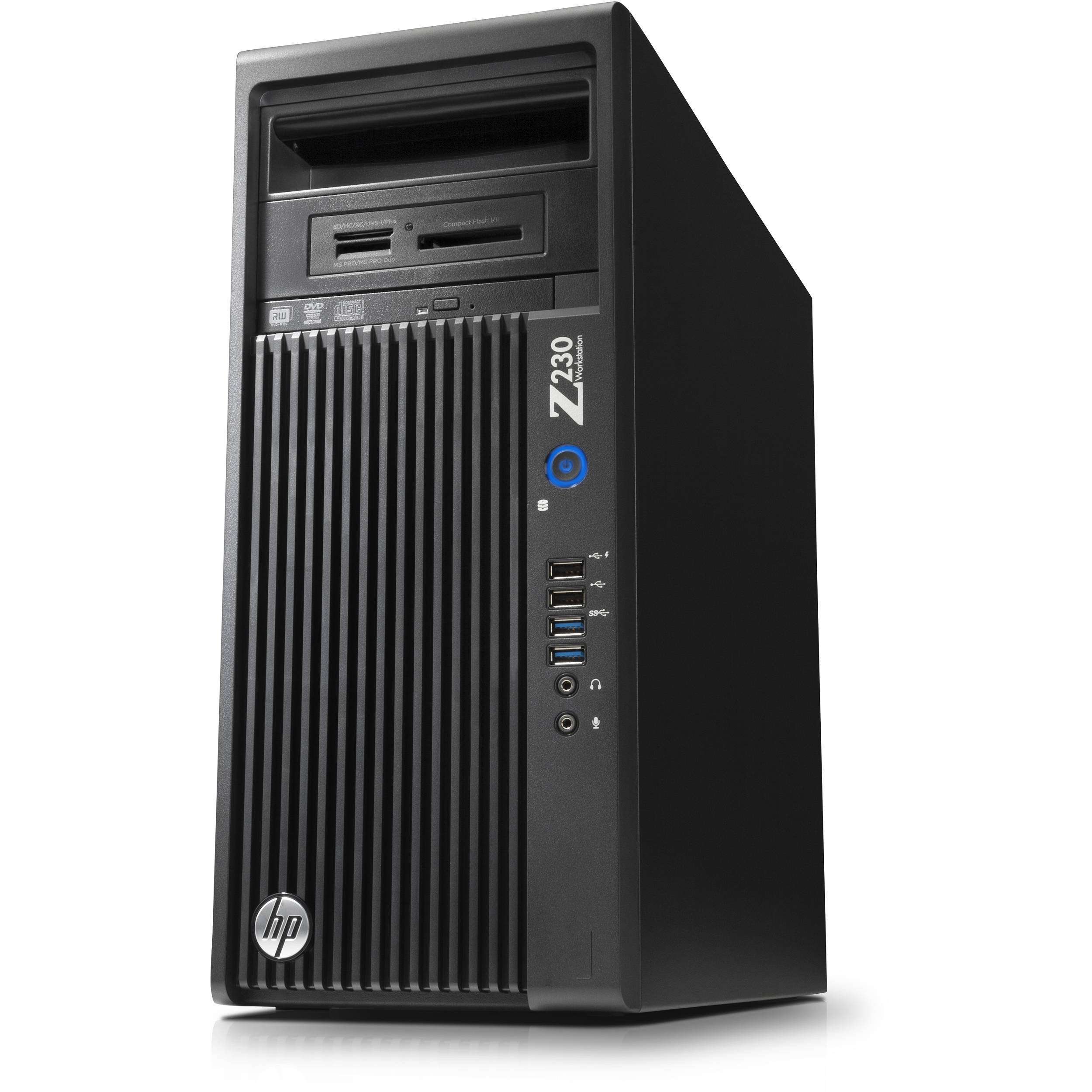 HP Workstation Z230 Tower Desktop, Intel Quad Core i7-4790 up to 4.0GHz, 16G DDR3, 512G SSD, WiFi, BT 4.0, DVD, Windows 10 64 Bit-Multi-Language Supports English/Spanish/French (Renewed) 1