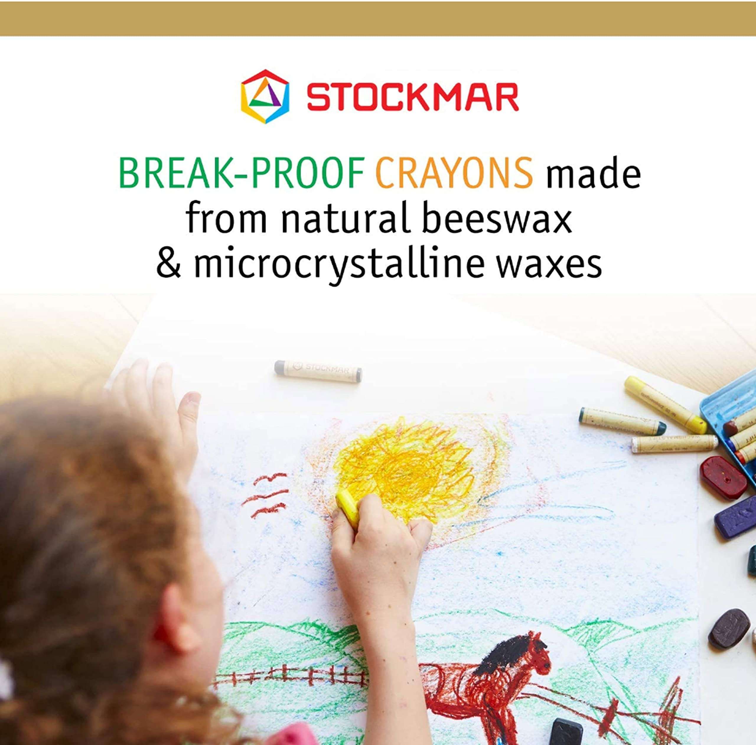 Stockmar Beeswax Stick Crayons, Set of 16 3