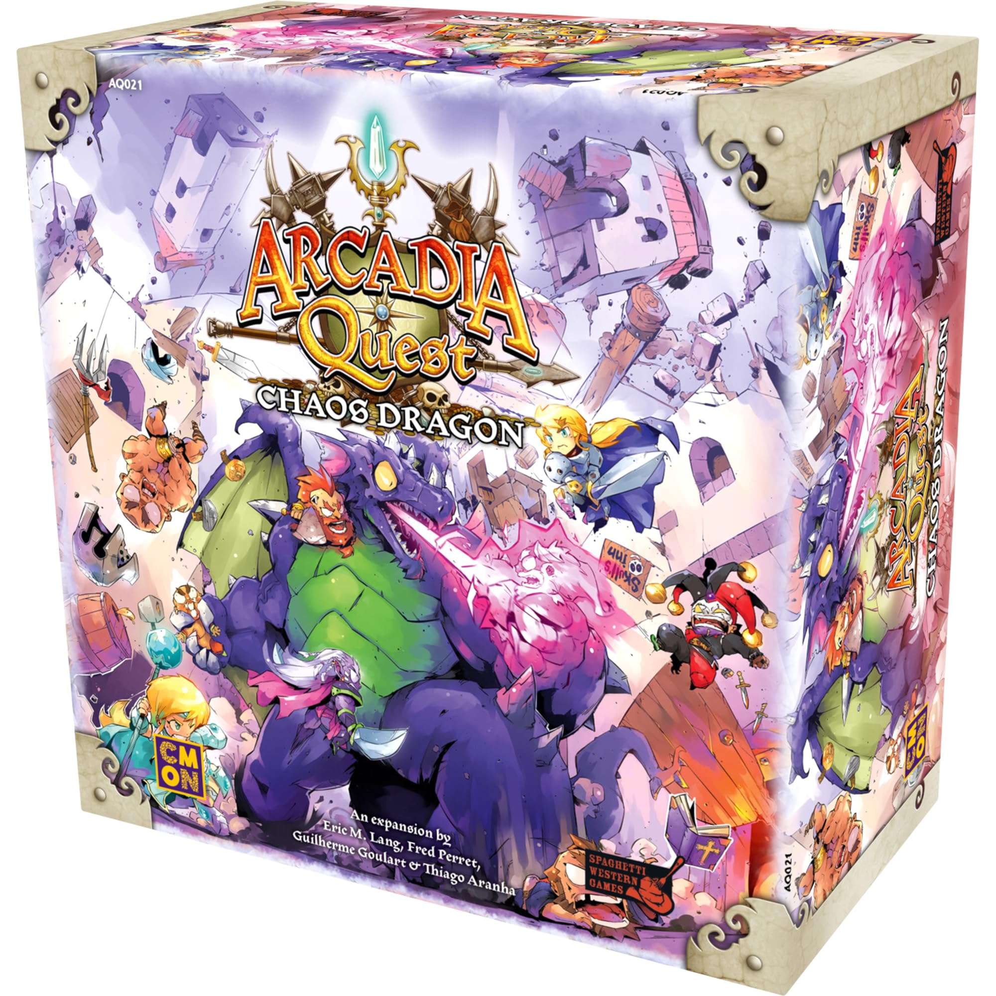 CMON Arcadia Quest Chaos Dragon Board Game Expansion | Strategy Game | Fantasy Adventure Game with Miniatures for Adults and Teens | Ages 14+ | 2-4 Players | Average Playtime 45 Minutes | Made by CMON 1